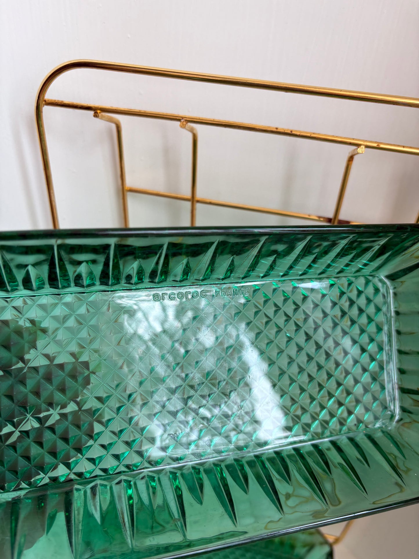 Arcoroc France Pressed Glass Server