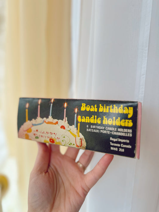 Boat Birthday Candle Holders