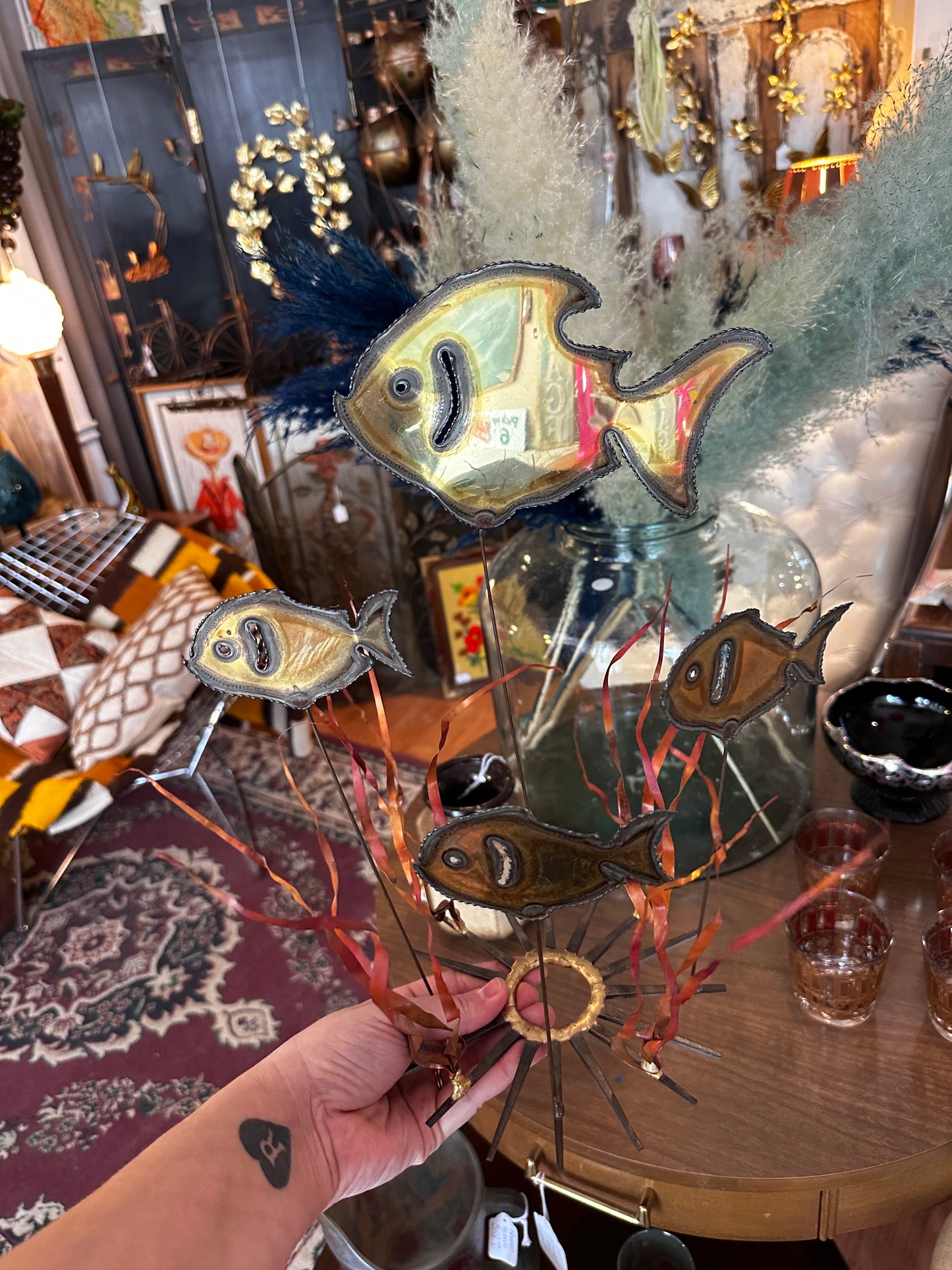 Mid Century Fish Art