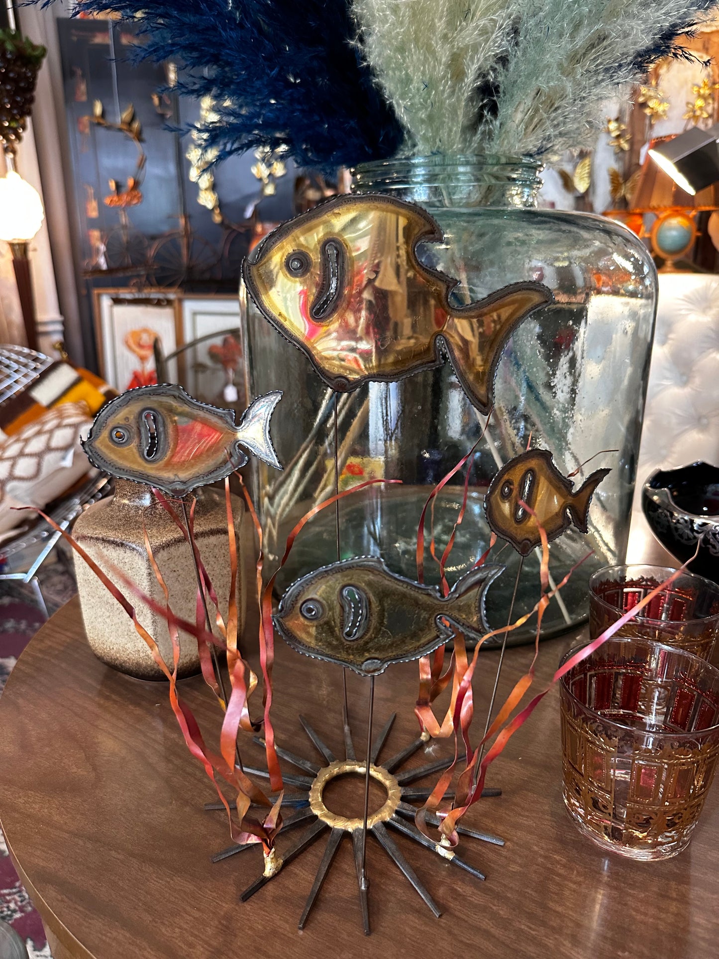 Mid Century Fish Art