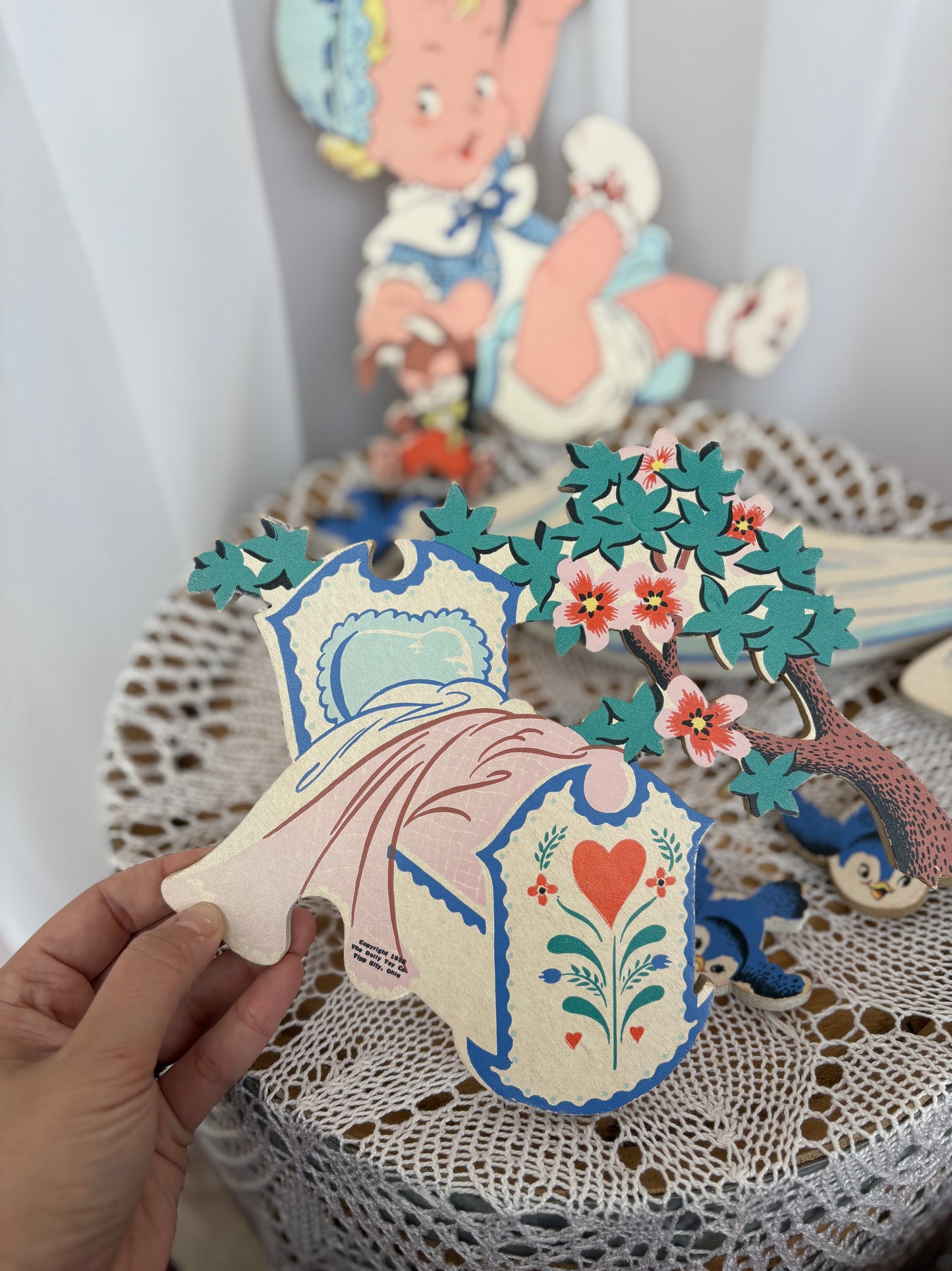 1952 Dolly Toy Company Nursery Wall Decor