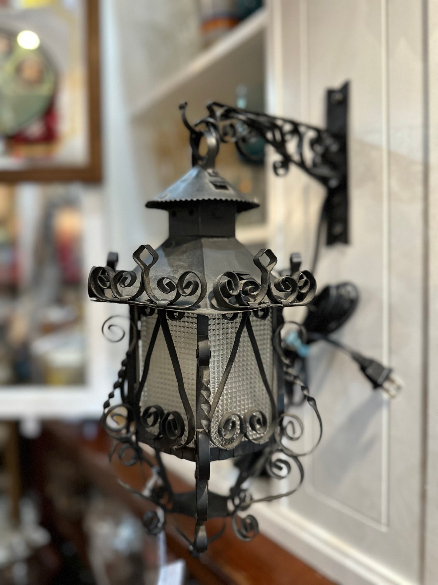 70s Spanish Revival ornamental lamp