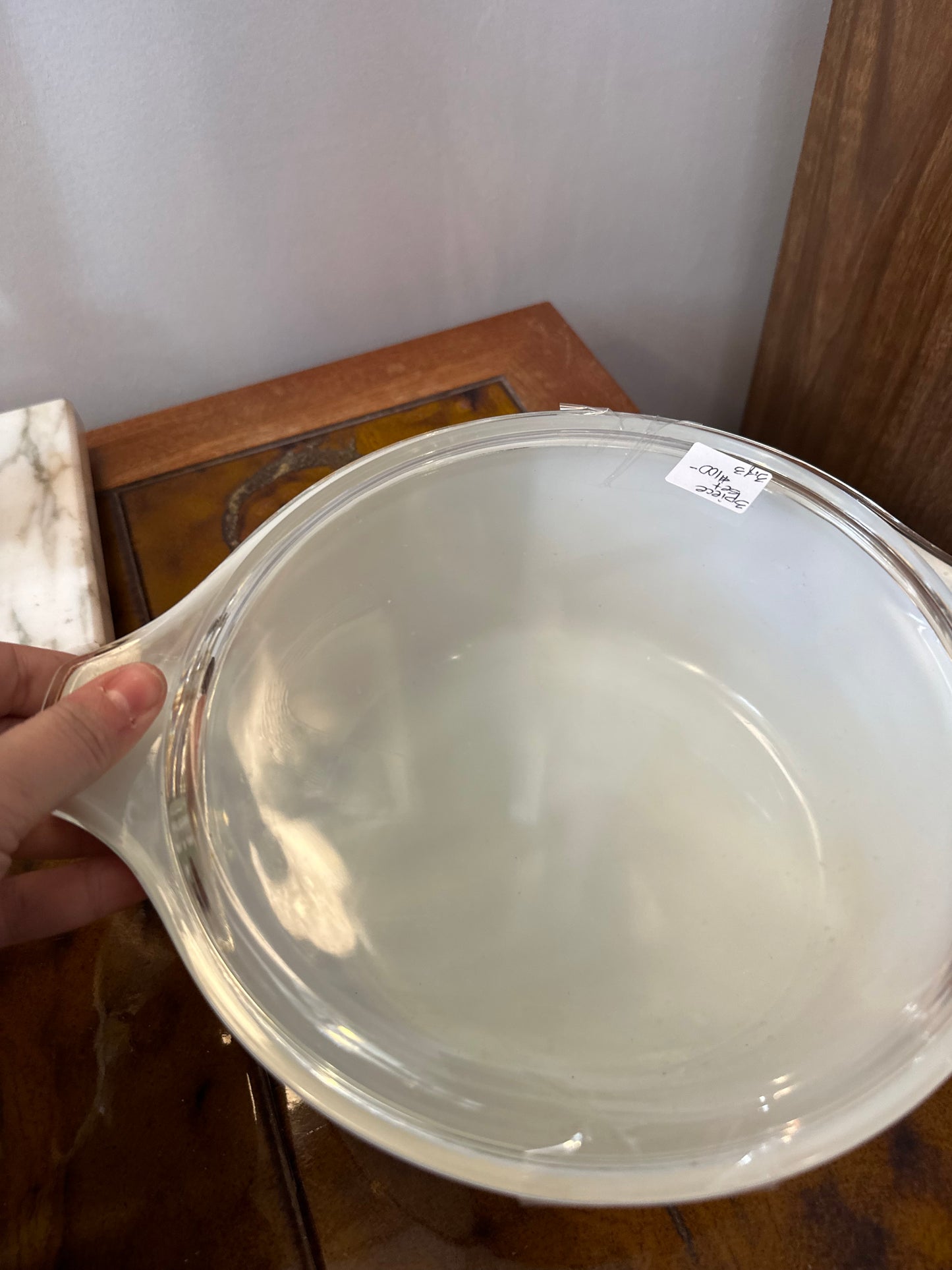 3 piece Pyrex Butterfly gold casserole set (with lids)