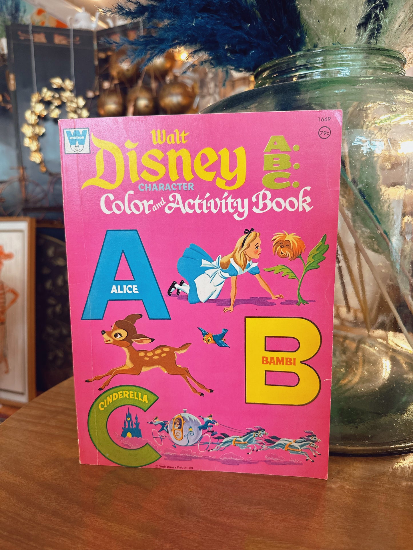 1972 Disney ABC Character color & activity book - never used