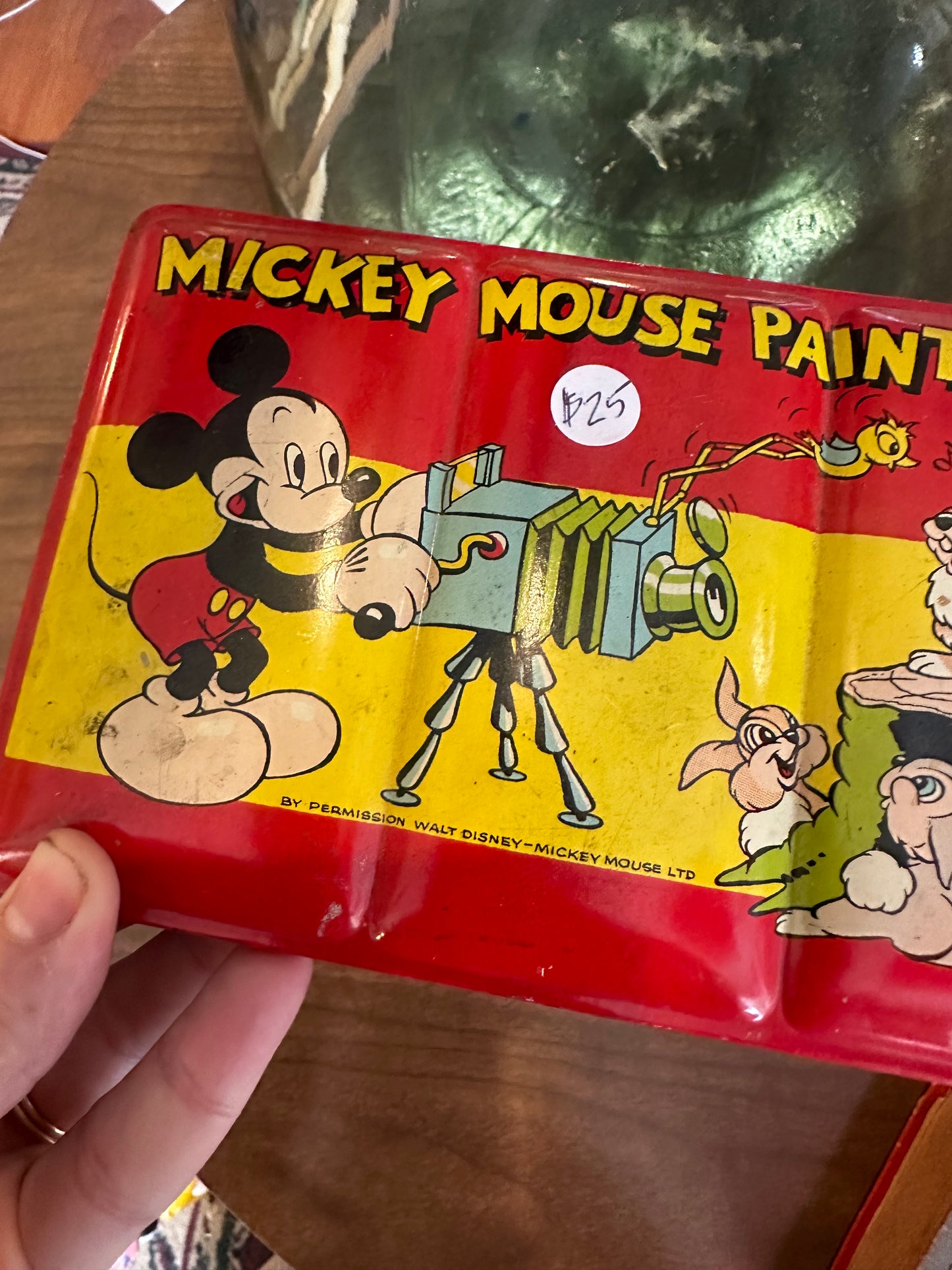 1960s Mickey Mouse Paint Box/ Tin - made in England