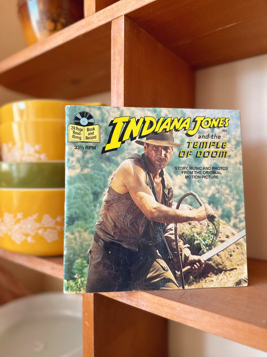 Indiana Jones storybook & vinyl - 33 1/2 Buena Vista Records - 465