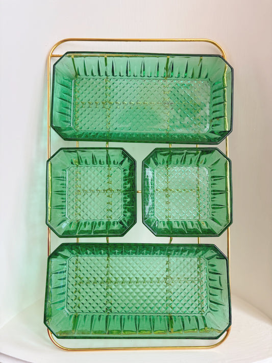 Arcoroc France Pressed Glass Server