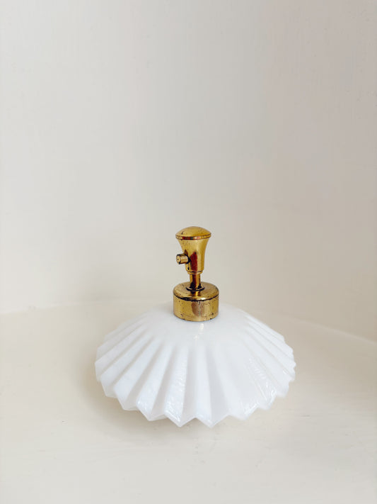 Milk Glass Perfume Atomizer