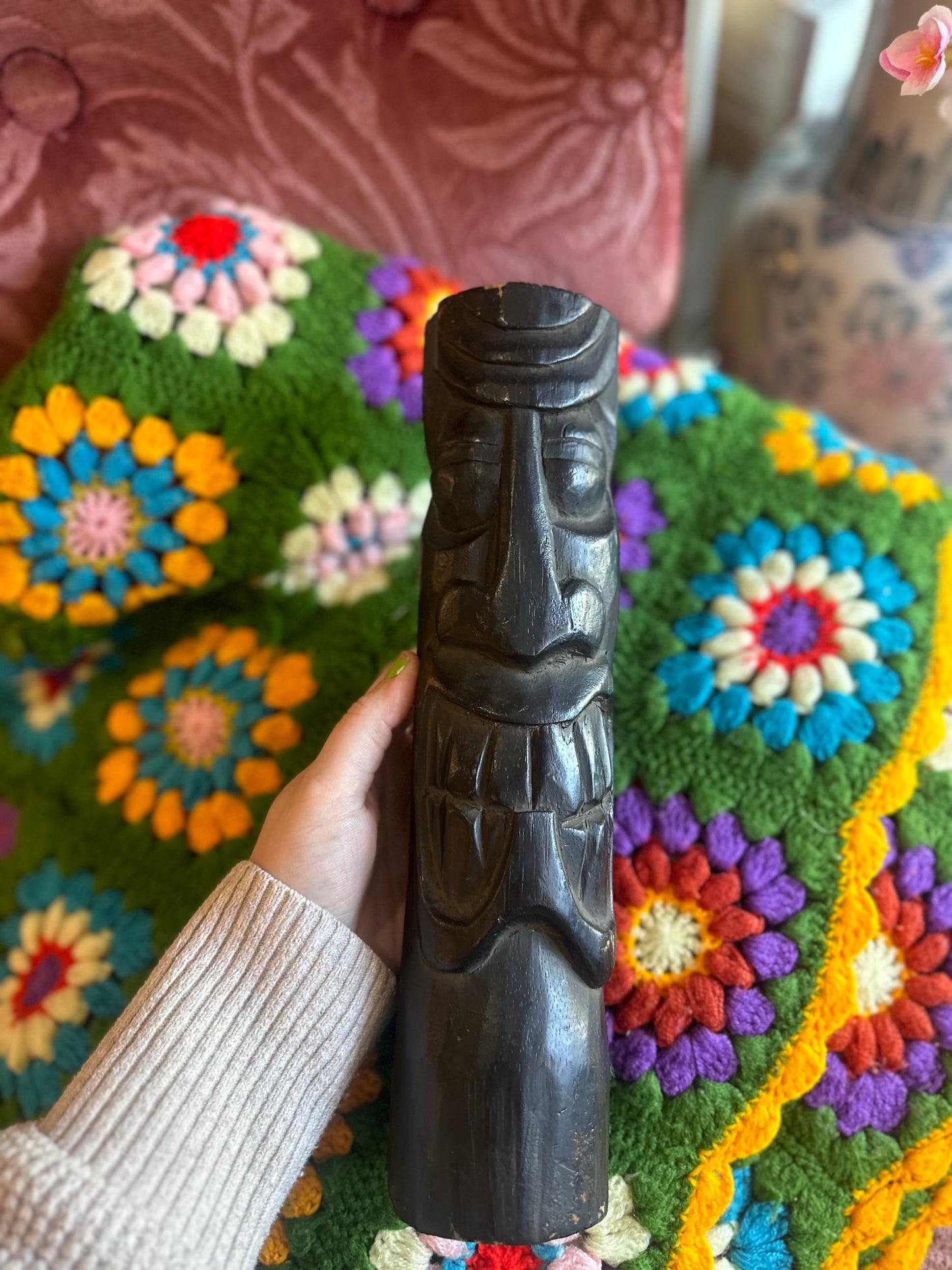 Wood Tiki Totem
