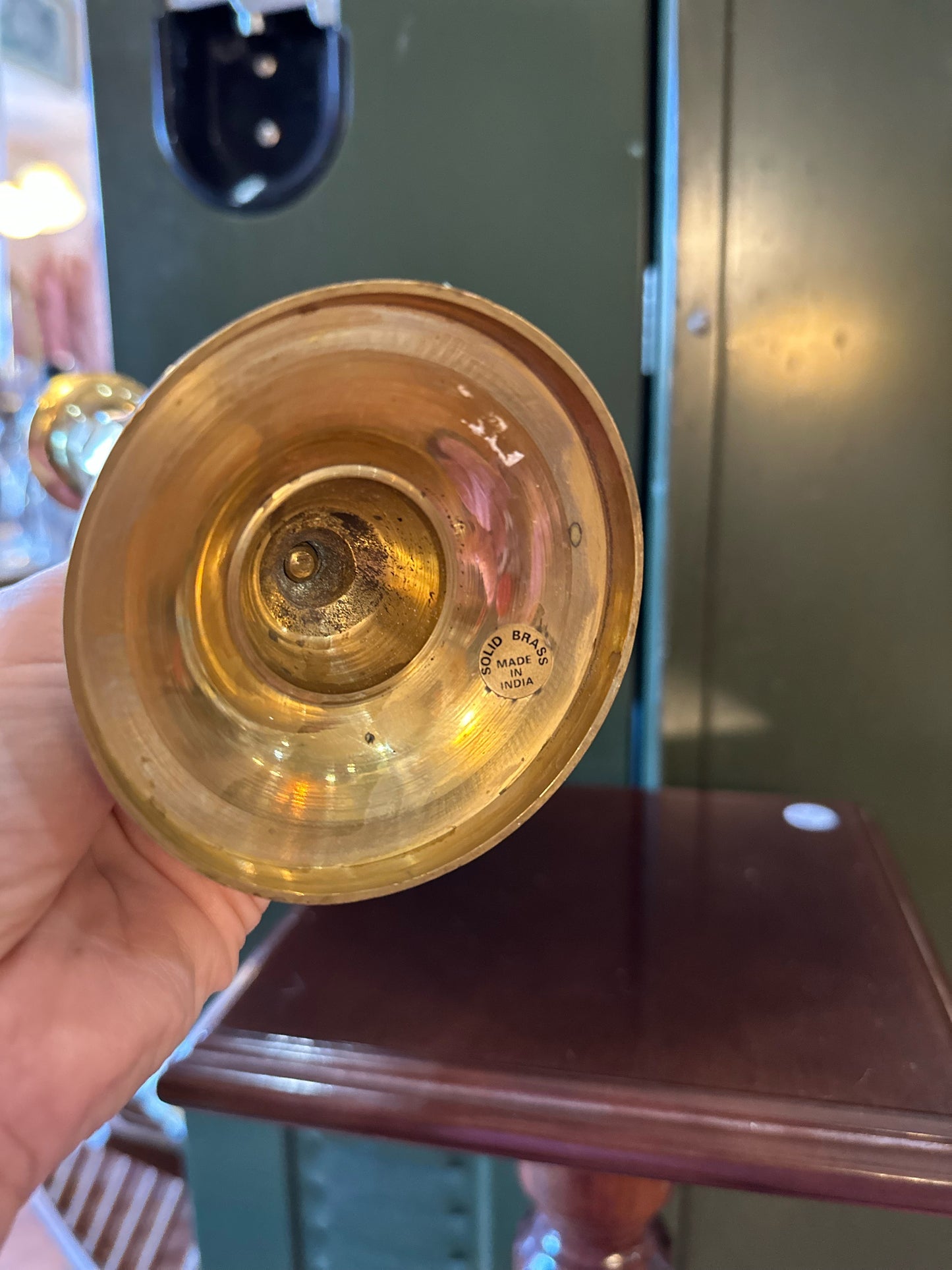 Solid brass candle holder - made in India