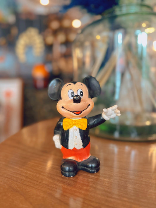 Mickey Mouse Vinyl Plastic Bank - made in Hong Kong