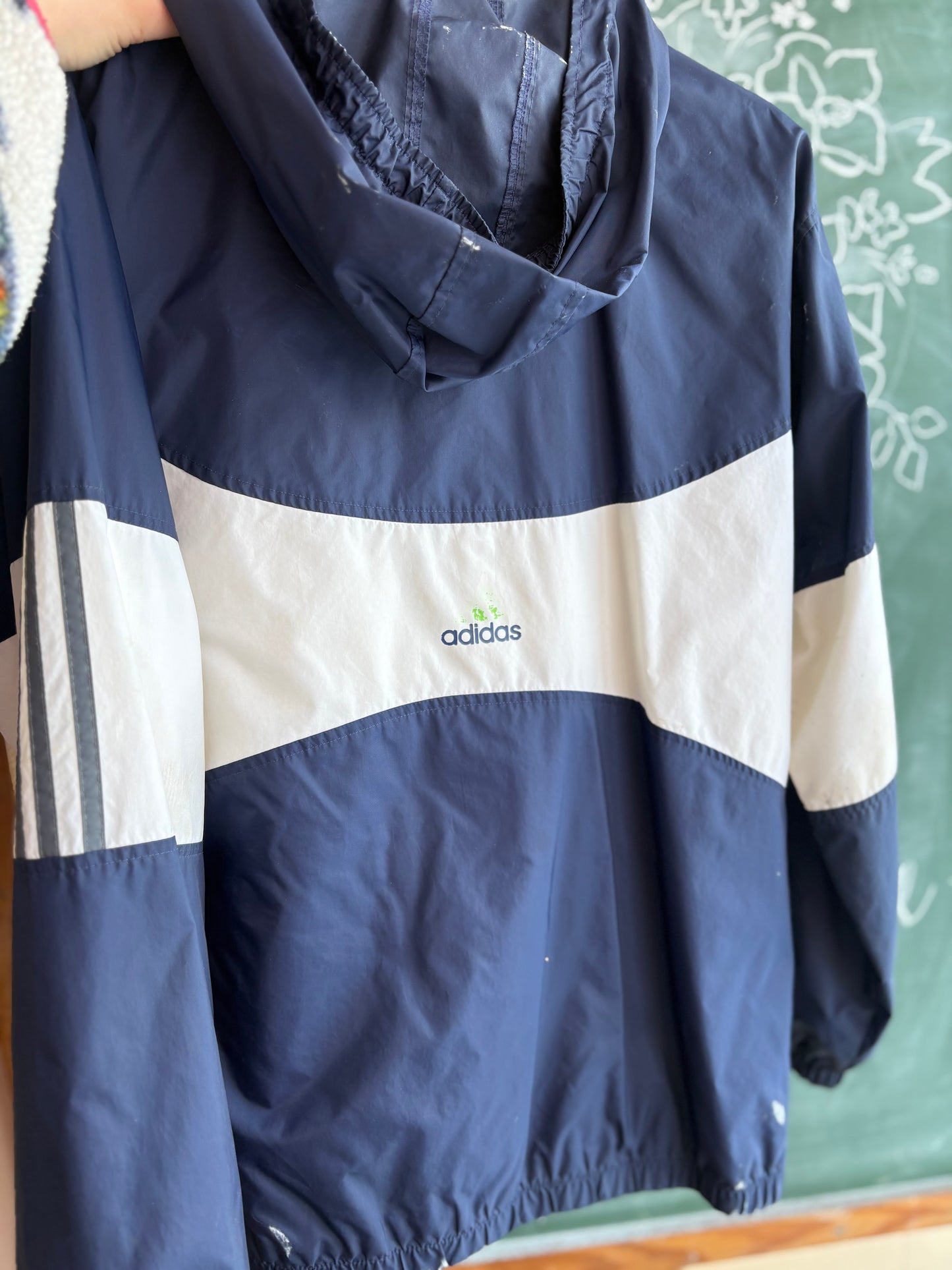 Vintage Adidas Full Zip Jacket RN# 88387 CA# 00411 Size XL