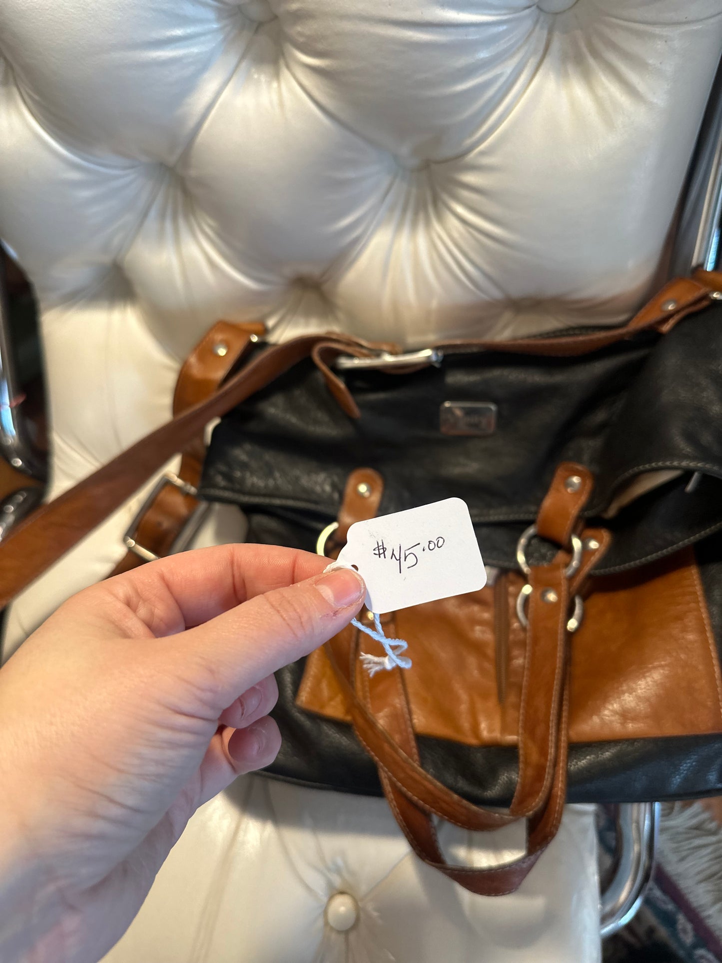 Vanity Firenze Italian leather bag - made in Italy