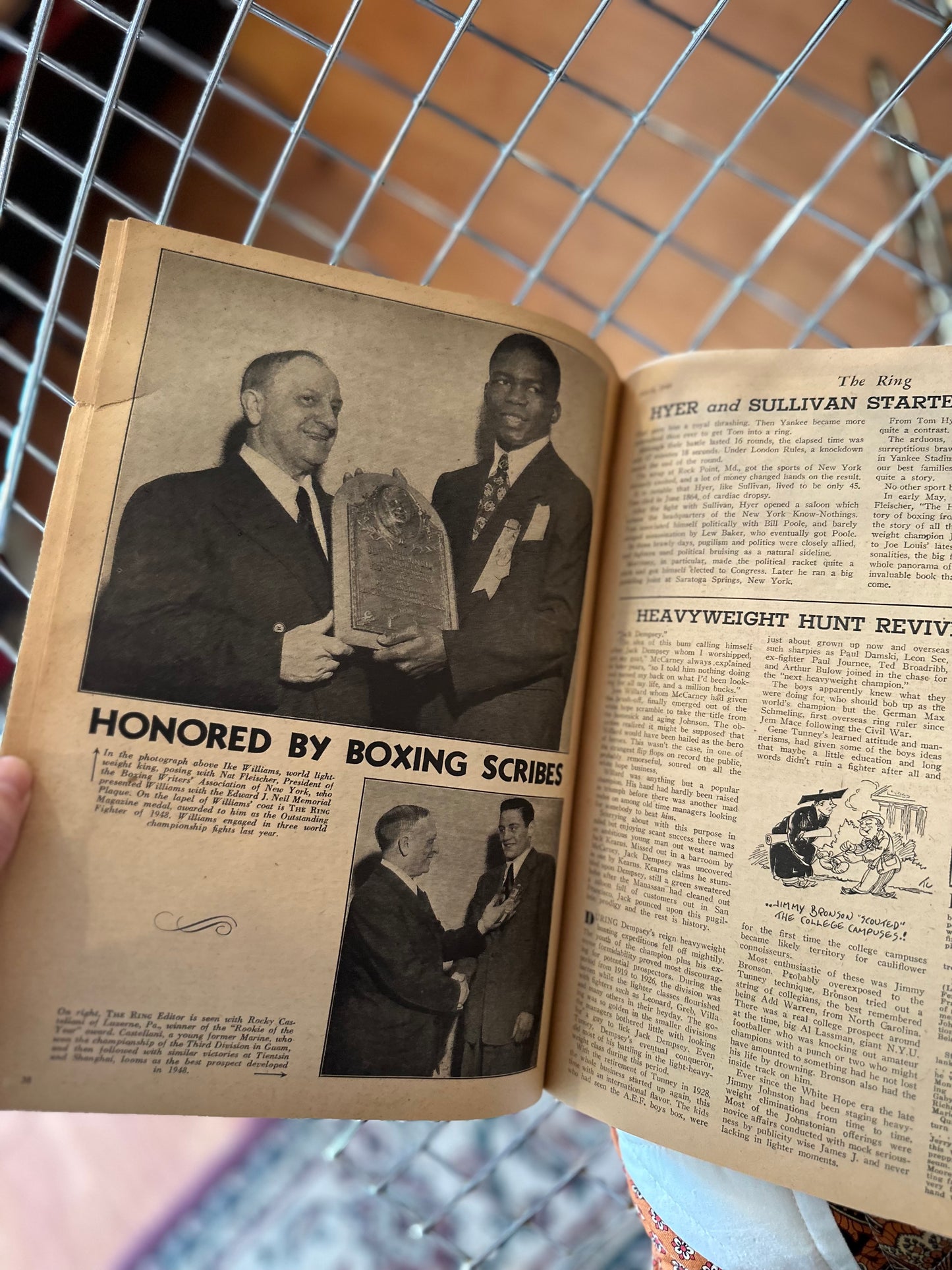 March 1949 The Ring Boxing Magazine - Sandy Saddler