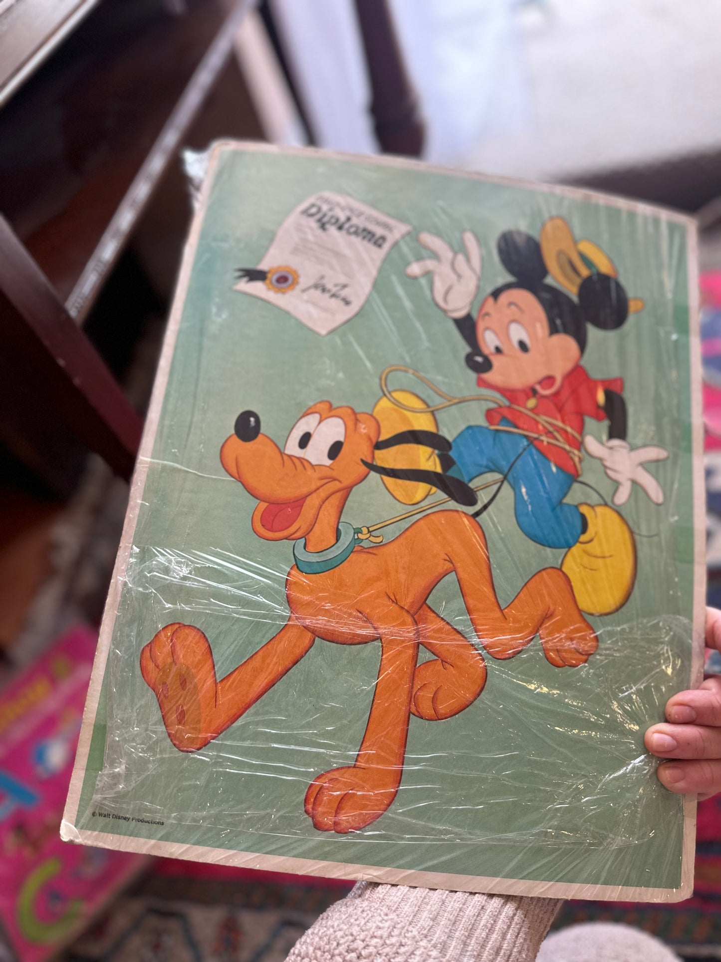 Whitman Walt Disney Tray Frame-tray Puzzle Pluto