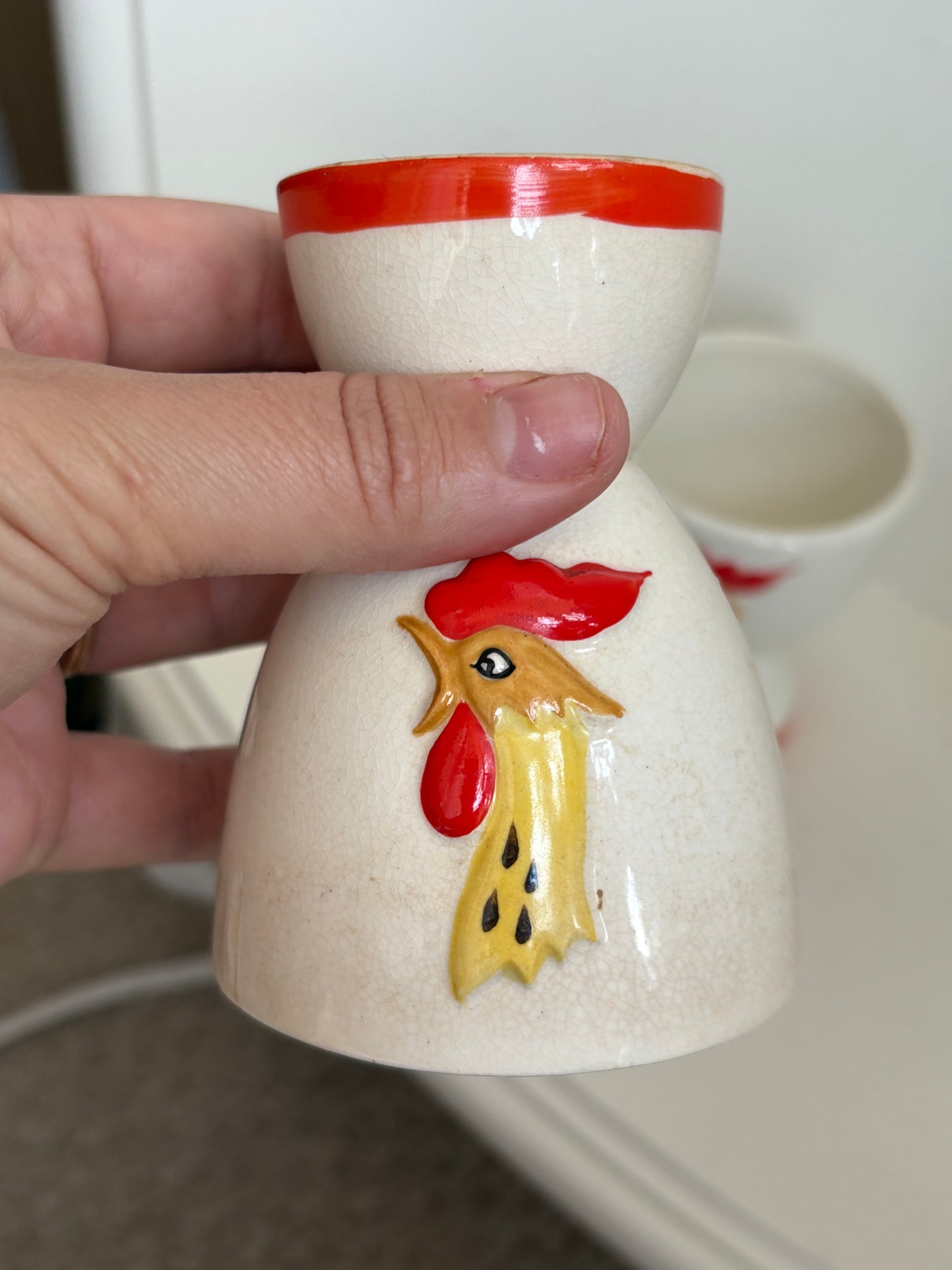 Holt Howard 1961 Rooster Egg Cups