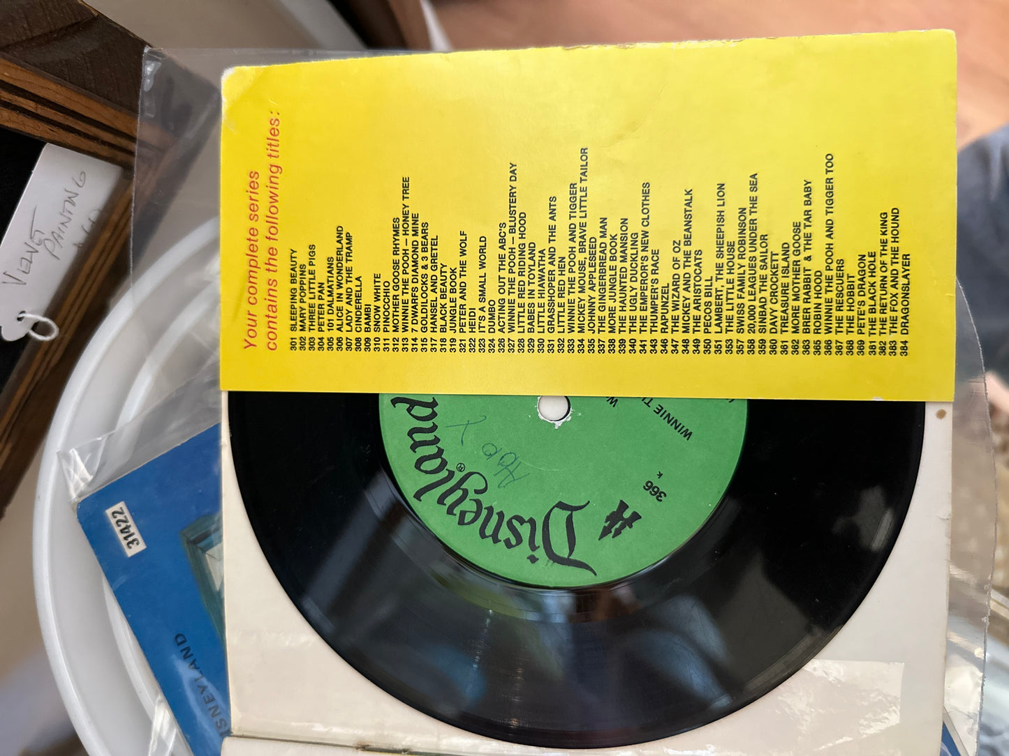 Winnie The Pooh and Tigger Too - Storybook & 33 1/2 RPM Vinyl - Disneyland Vinyl 366