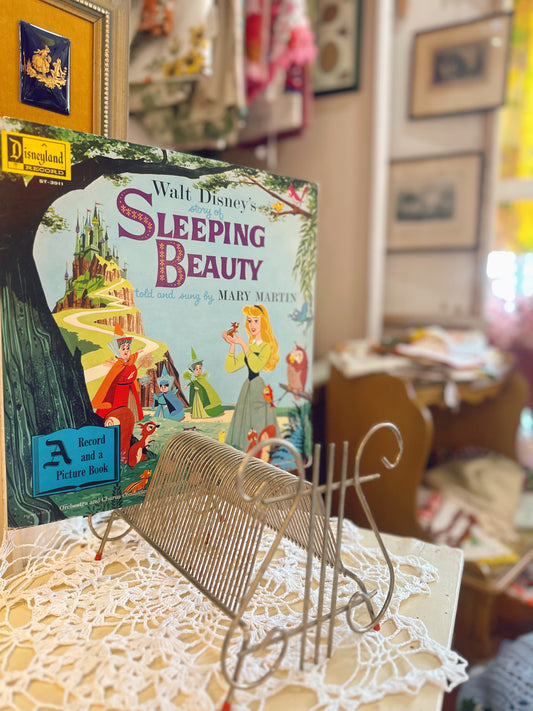 Small Brass Vinyl Stand