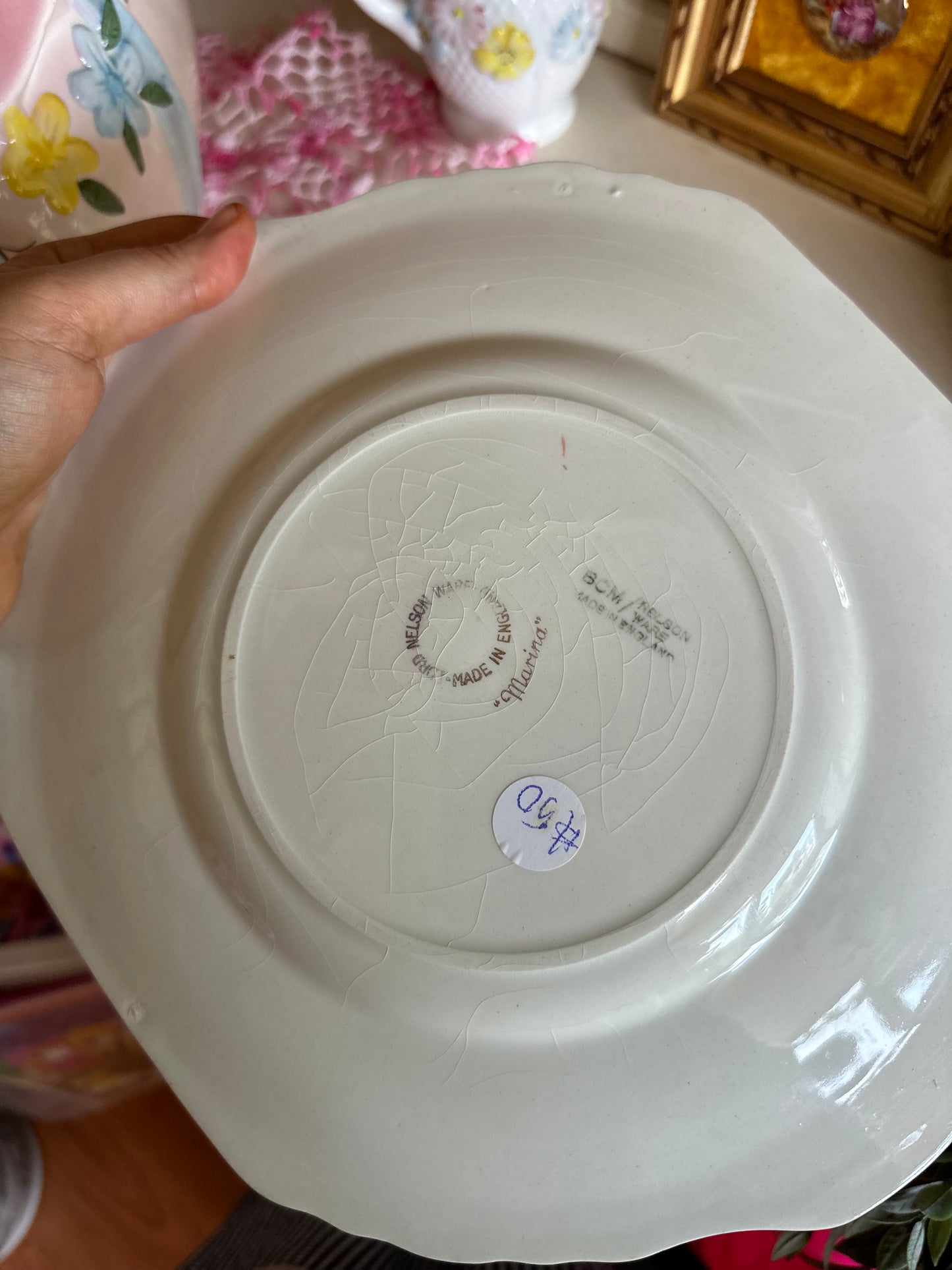 Vintage Lord Nelson "Marina" Pattern Chintz Luncheon Plate-Made in England