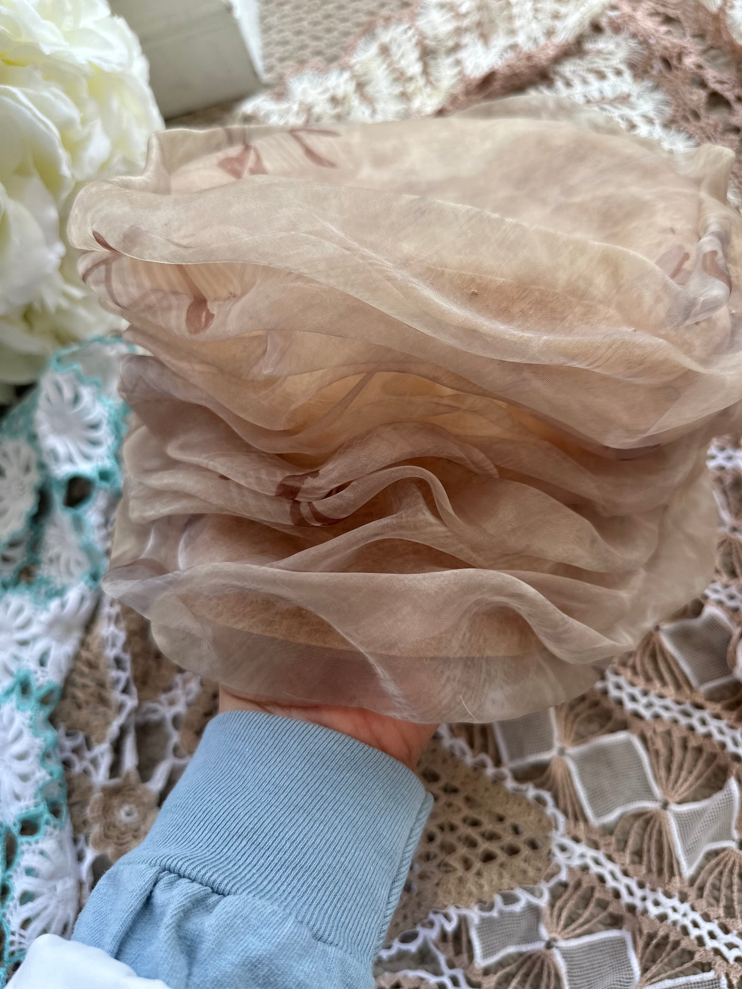 Slouchy Peach Basket Hat - large