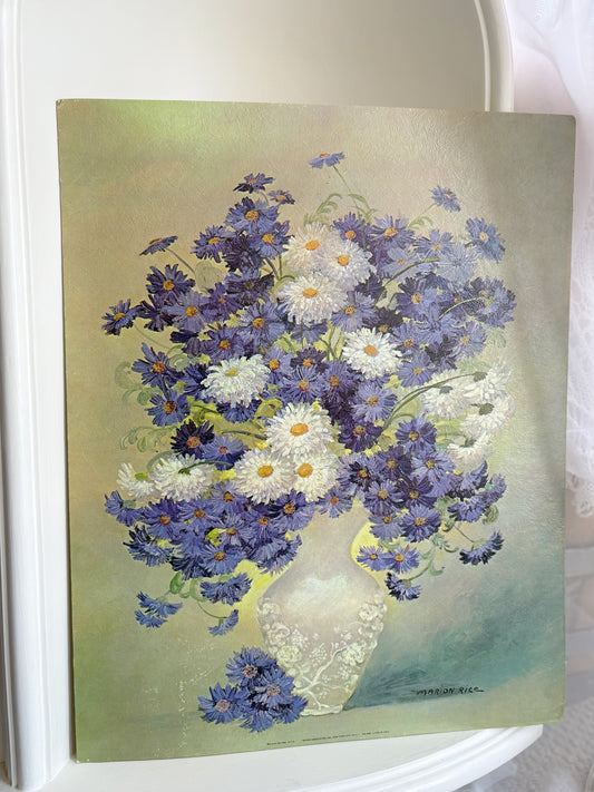 Florals in White Vase by Rice - 16x20 gallery print