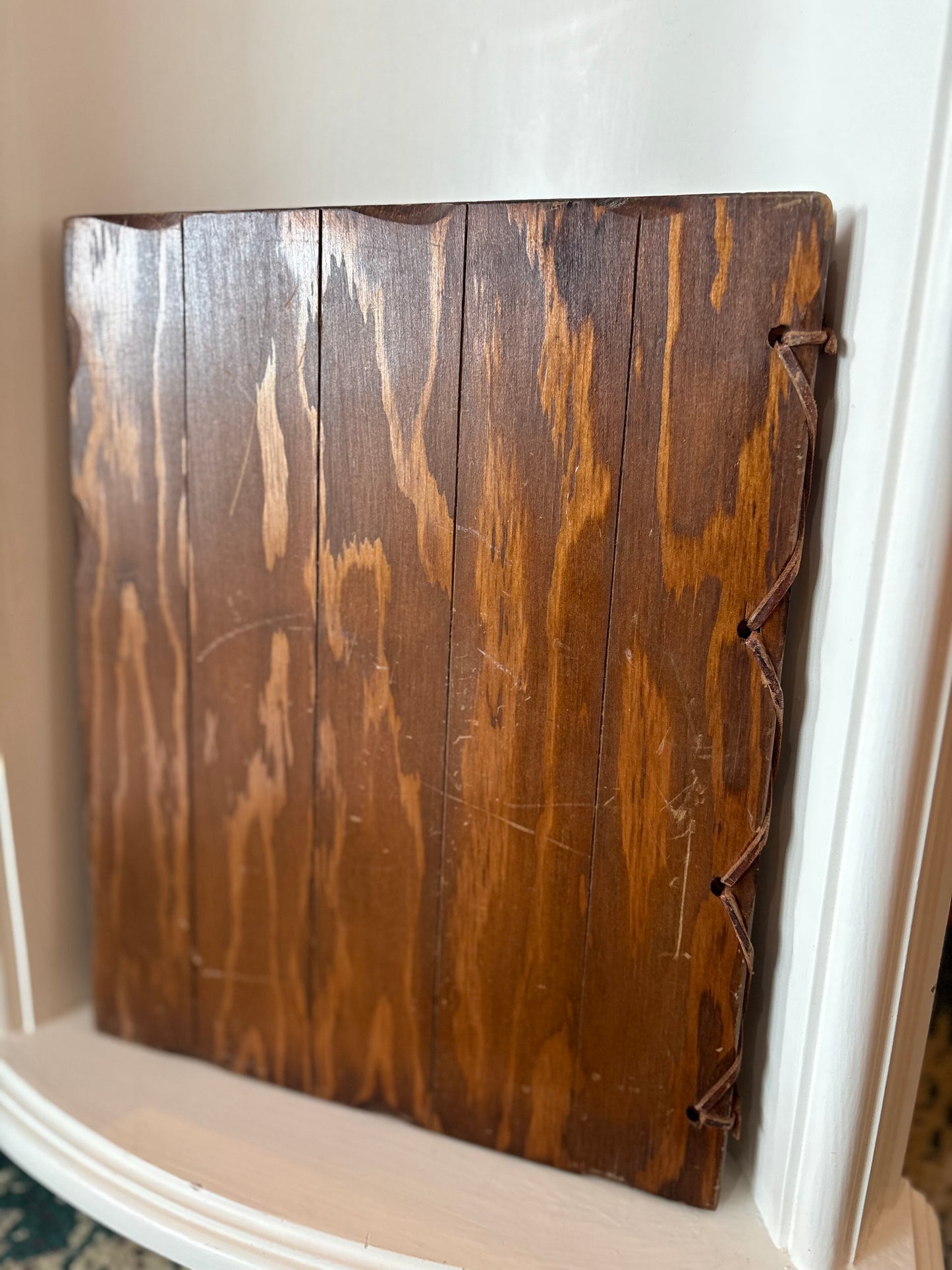 “My Scrapbook” mid century scrapbook with wood cover - never used