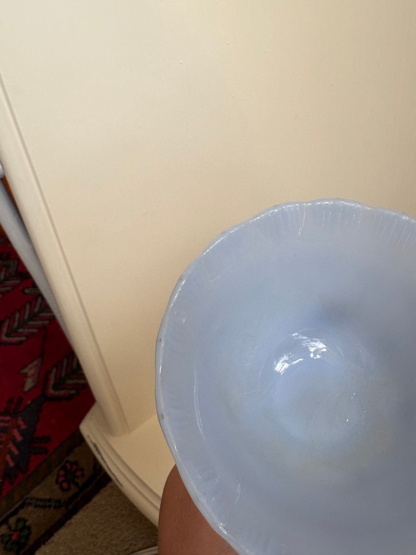 Little Blue Fluted Pyrex bowl