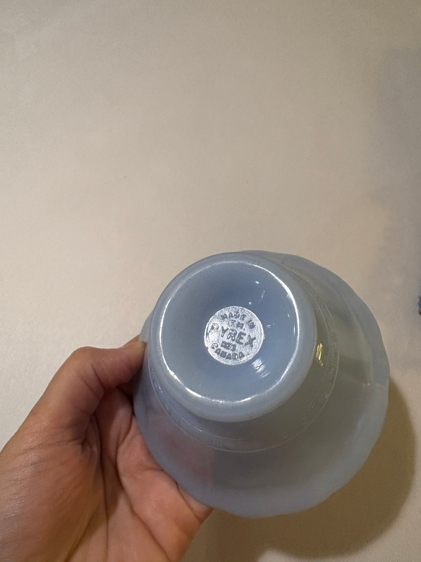 Little Blue Fluted Pyrex bowl
