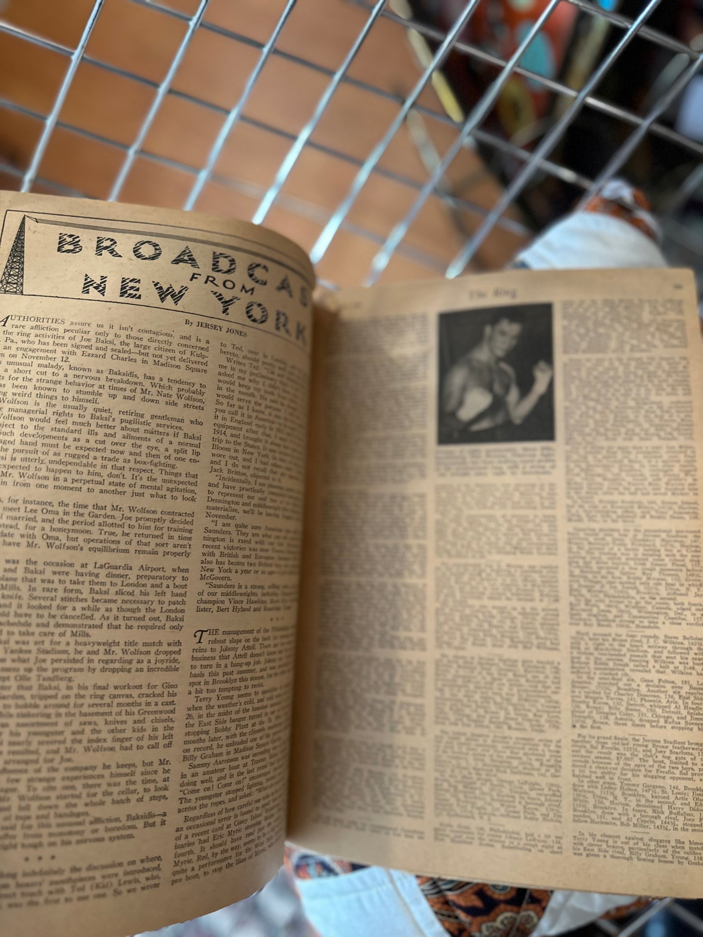November 1948 The Ring Boxing Magazine Freddie Mills of Great Britain