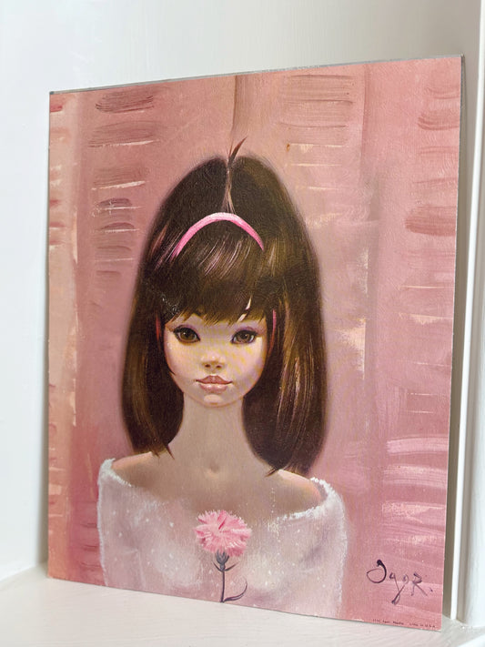 Igor Napa- Pink Girl 1960s Sought After Print