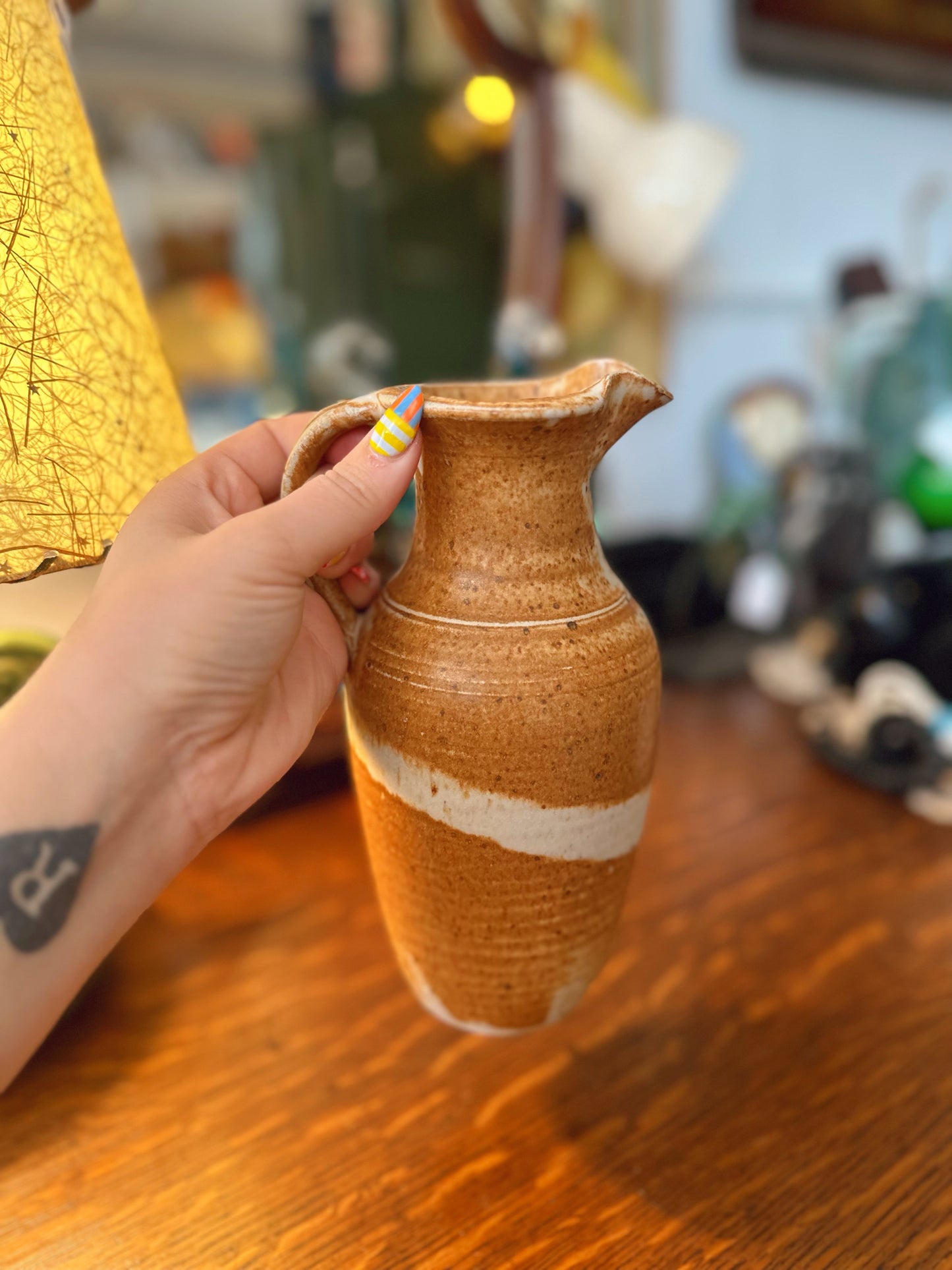 Studio pottery jug (great quality) signed Wales