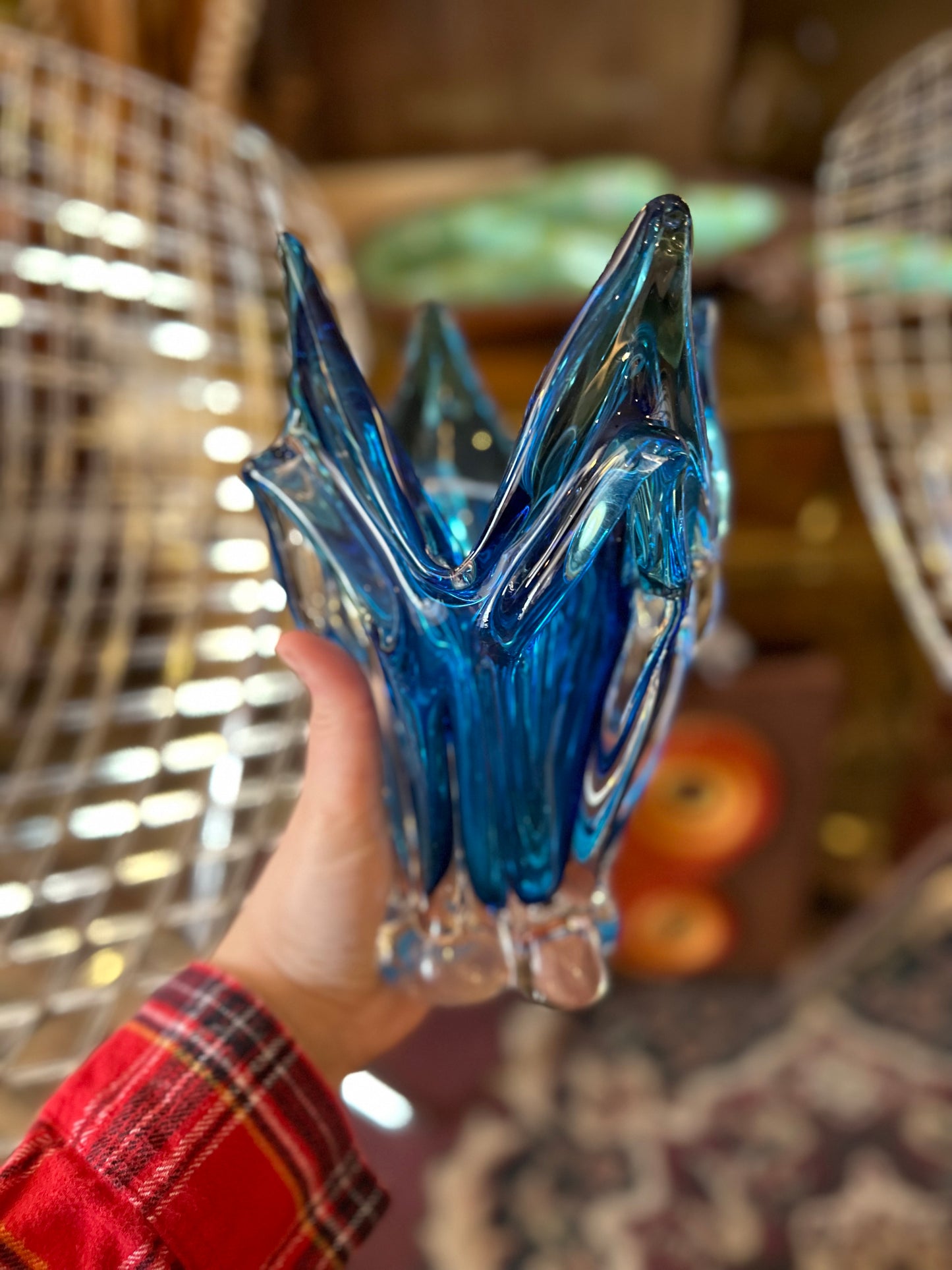 1960s Chalet Canadian Signed art Glass