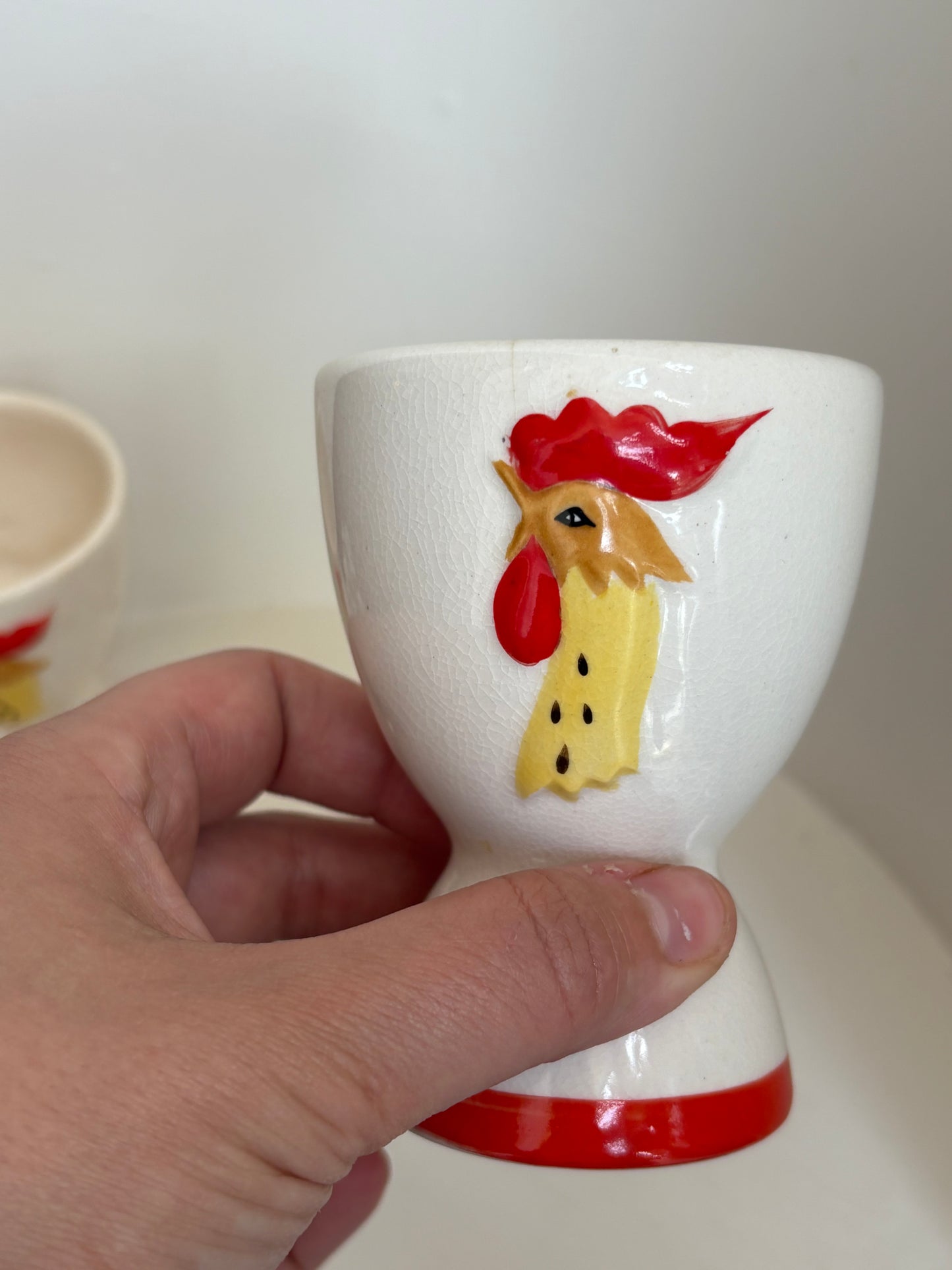 Holt Howard 1961 Rooster Egg Cups