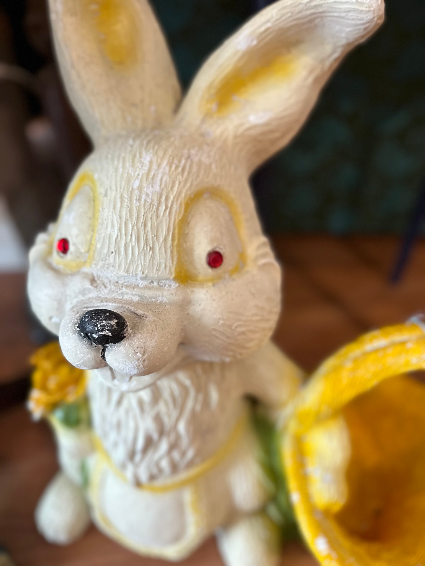 Extra large plaster Easter bunny coin bank