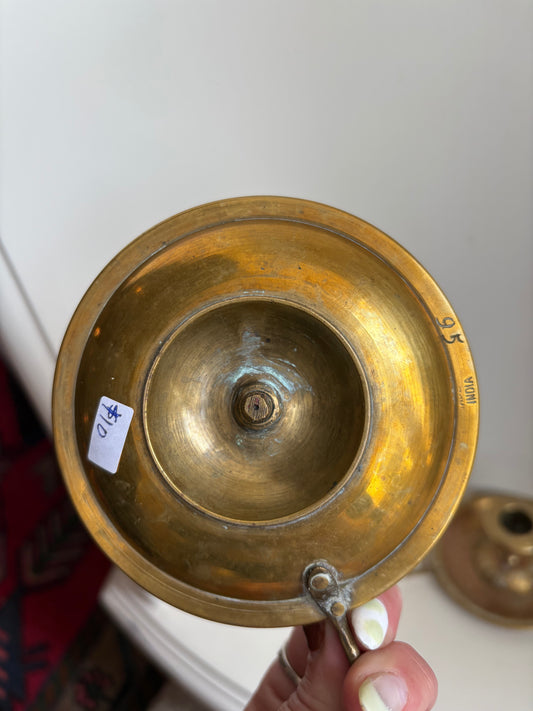 2 Brass Candlestick Holders