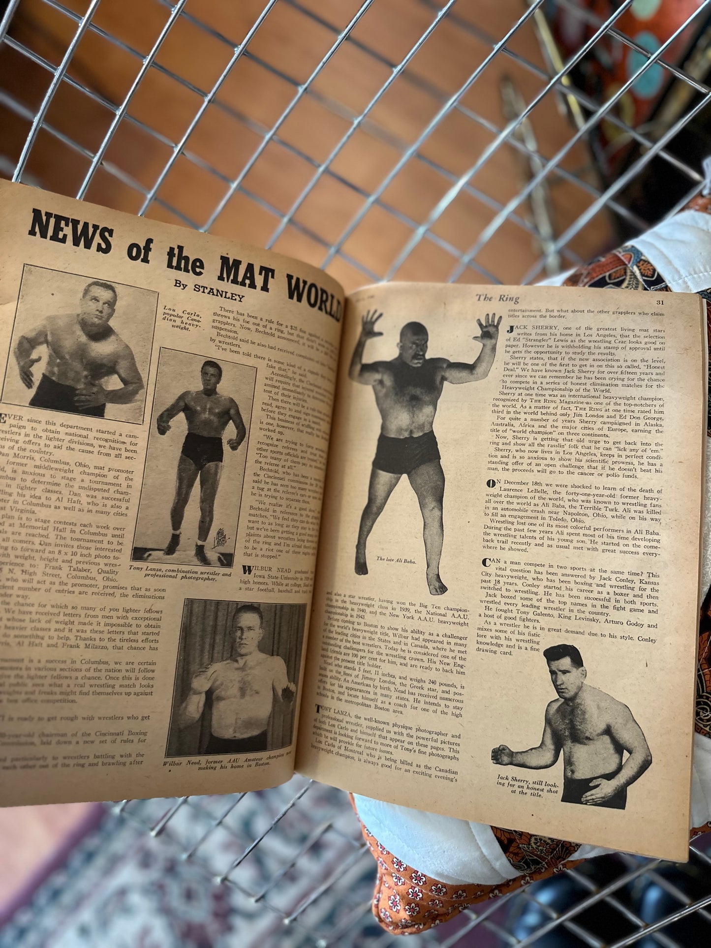 March 1949 The Ring Boxing Magazine - Sandy Saddler