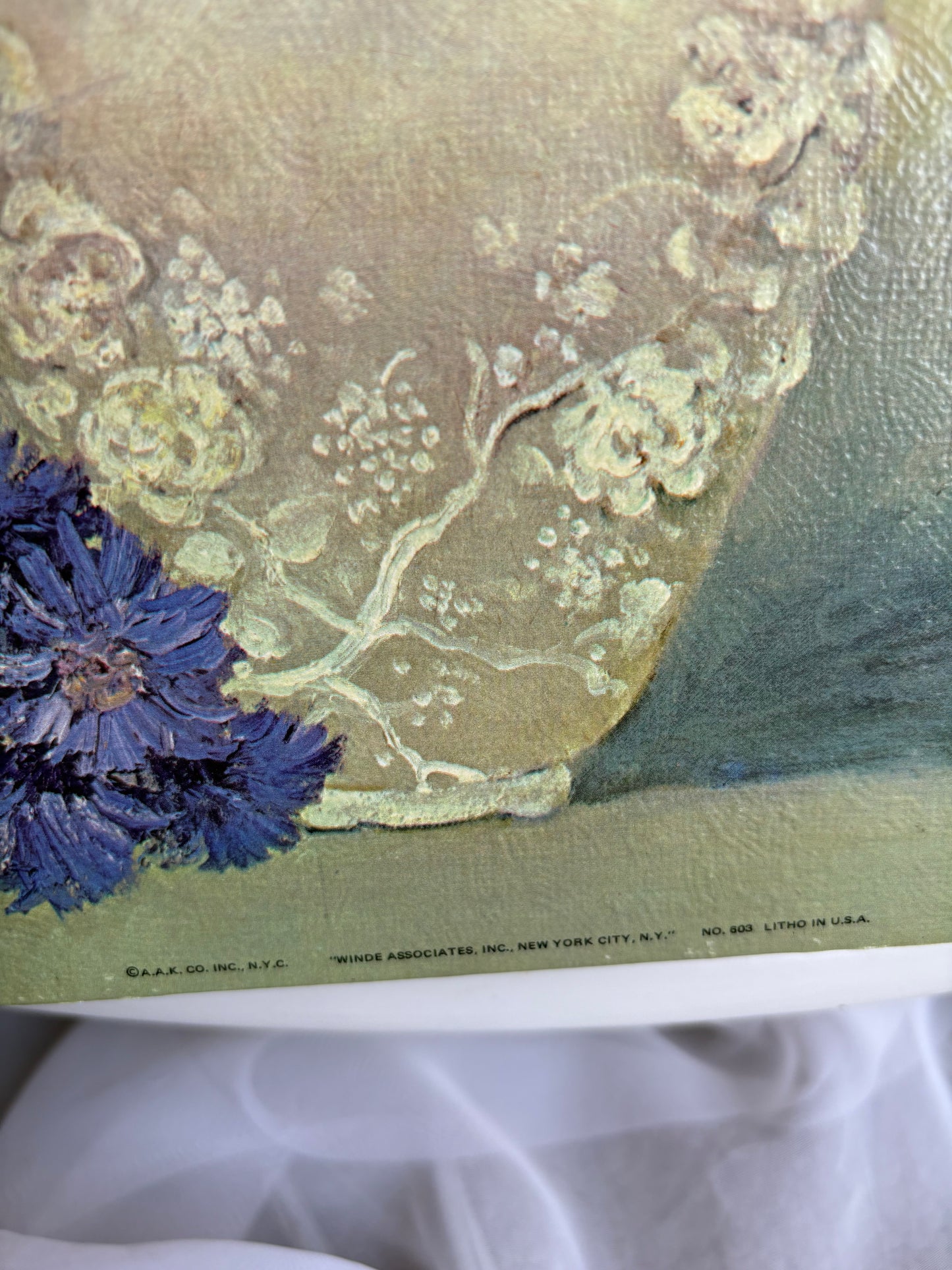 Florals in White Vase by Rice - 16x20 gallery print