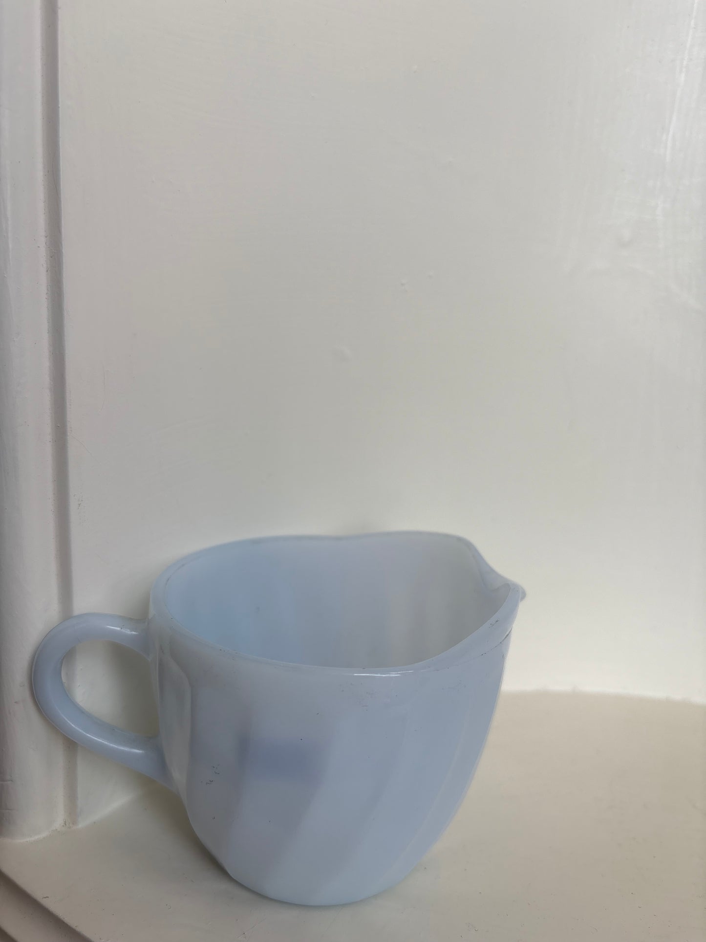 FireKing Azurite Blue Swirl Creamer