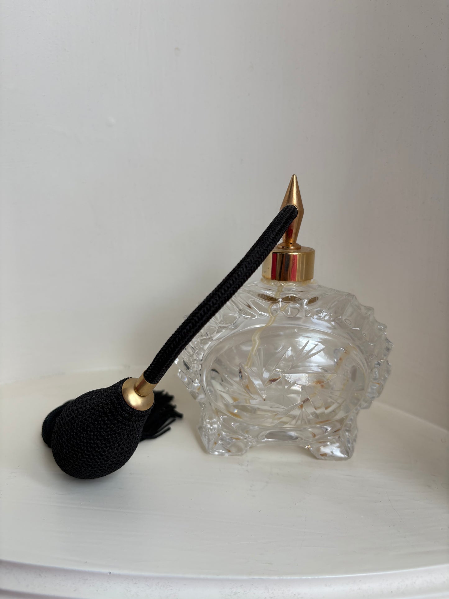 Etched Glass Perfume Atomizer