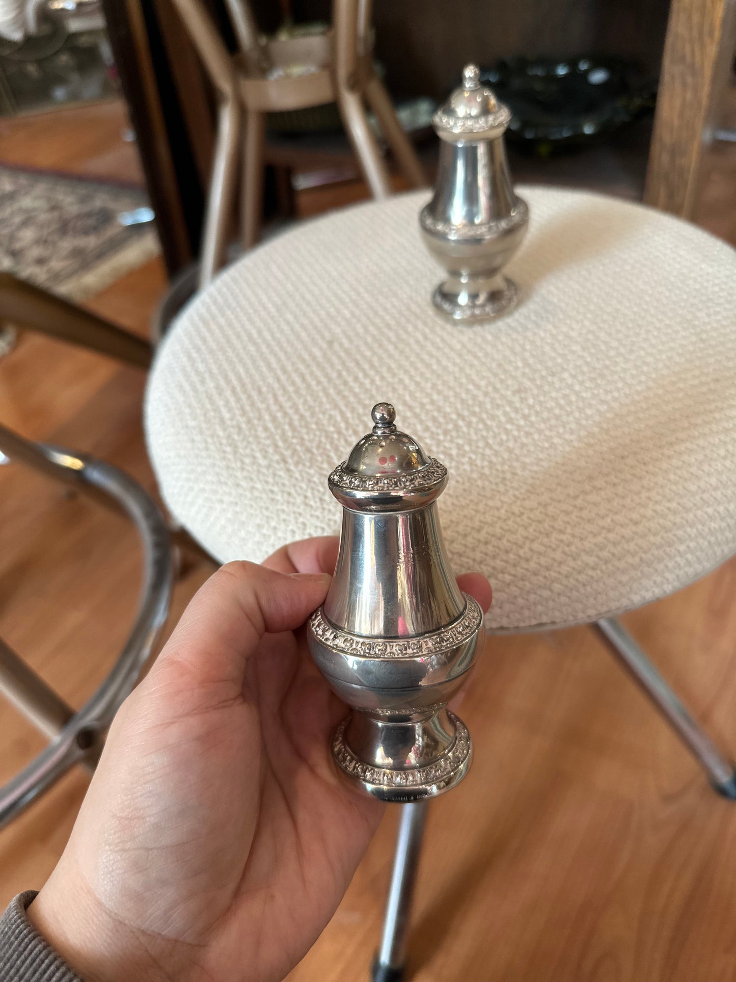 Ianthe England Silver Plated Salt & Pepper Shakers