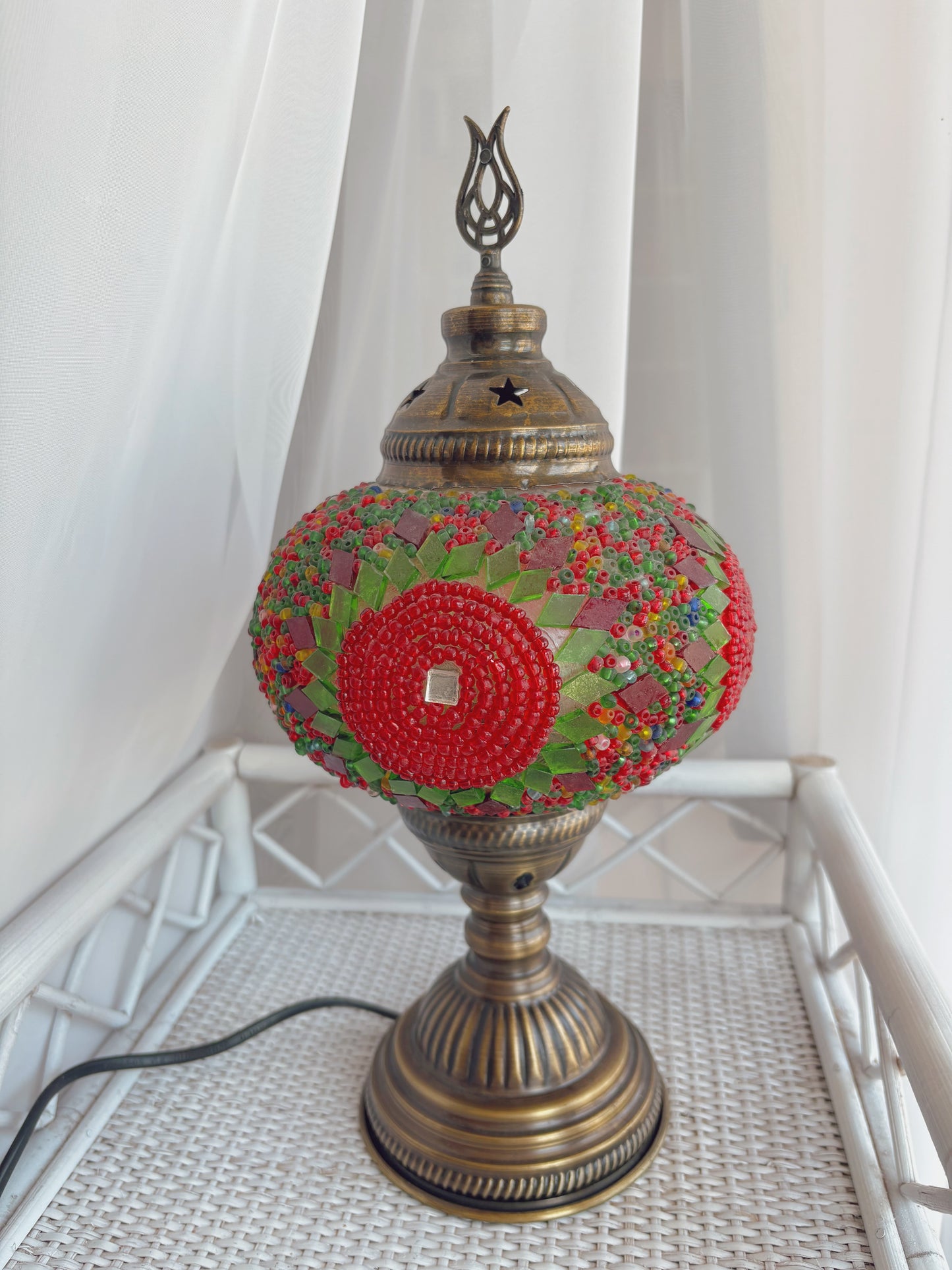 Large Turkish Style Mosaic Lamp