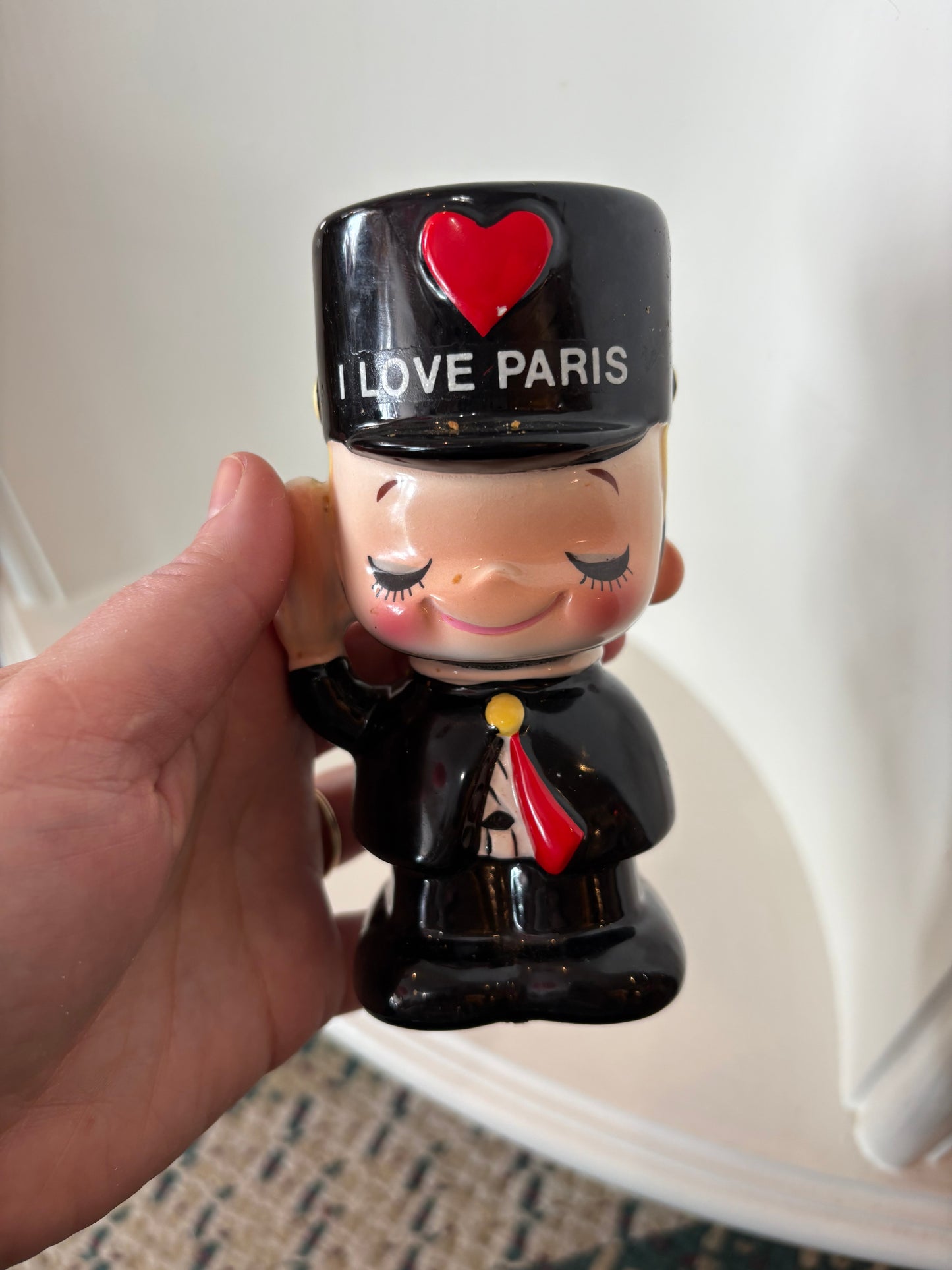 I ♥️ Paris vintage Postman Bank - ceramic