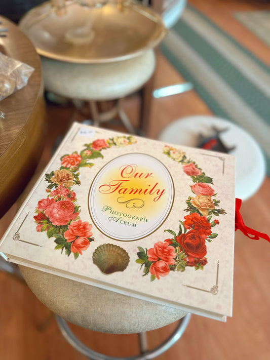 Our family Victorian photo album book