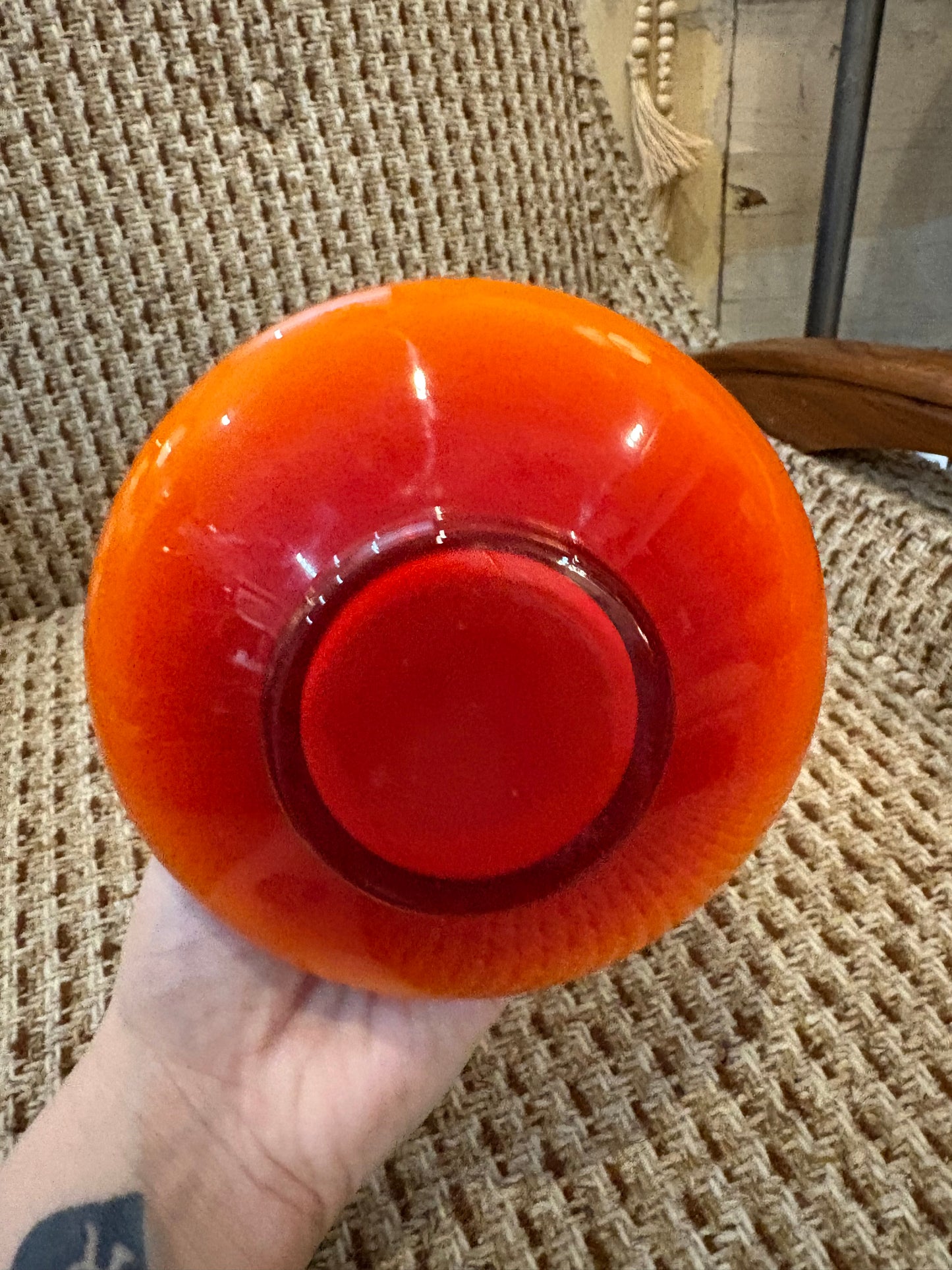 Mid Century Studio Art Glass Vase- Czech