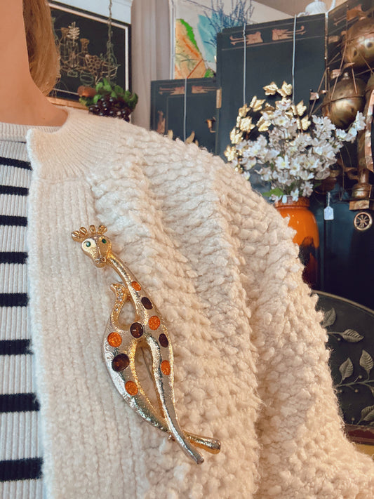 Mid Century Modern Giraffe Pin