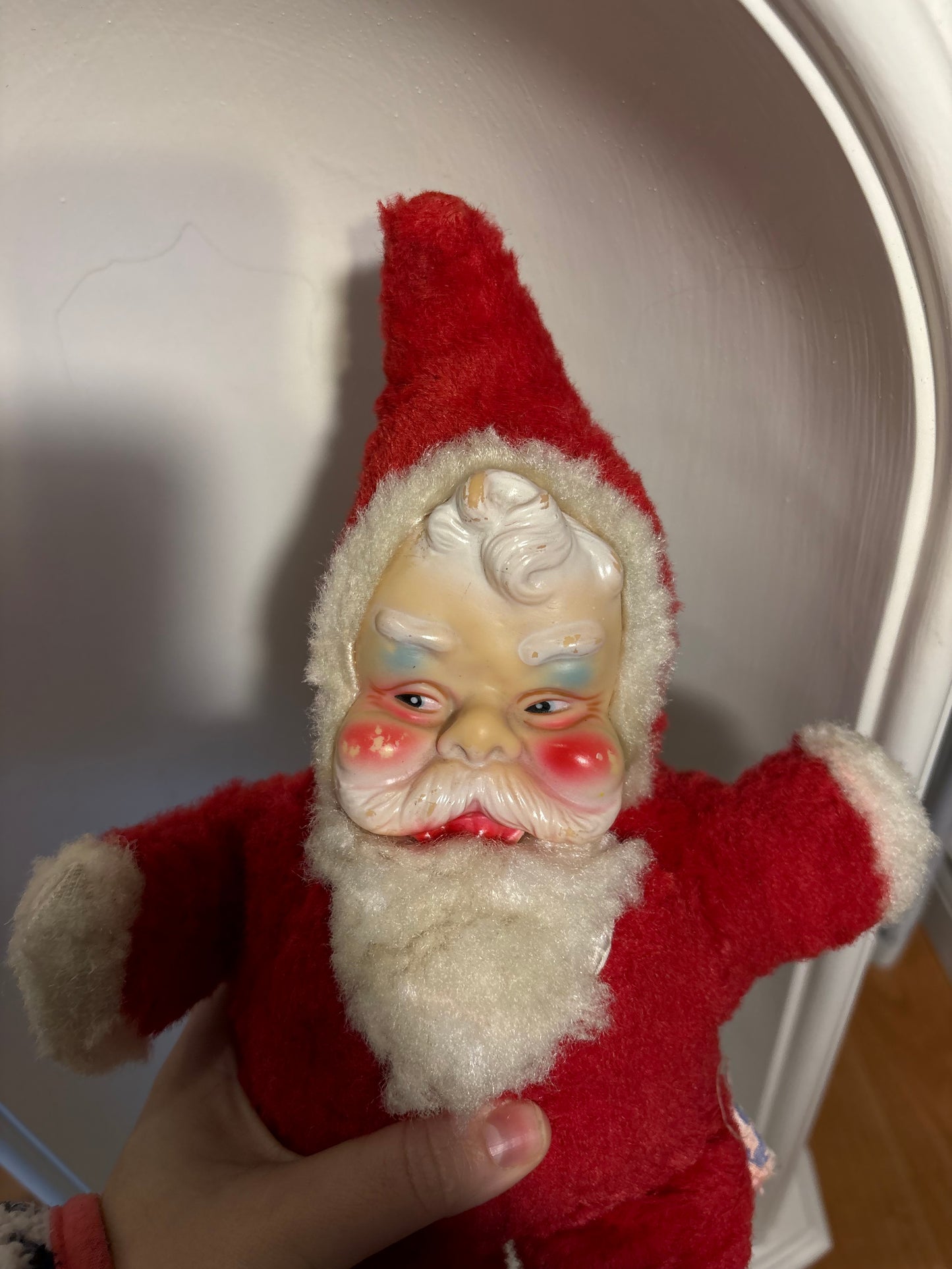 Nicky’s Toys Toronto “Rushton Style” rubber face Santa plush