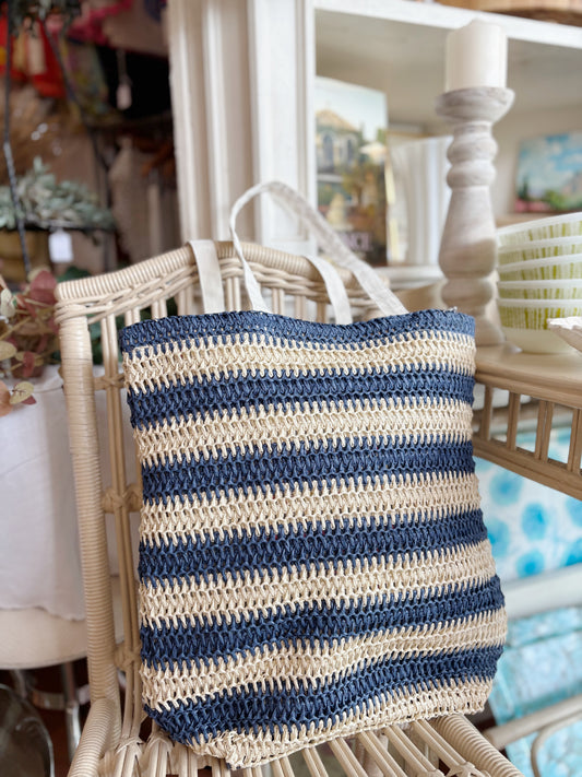 Woven shopping bag / beach bag