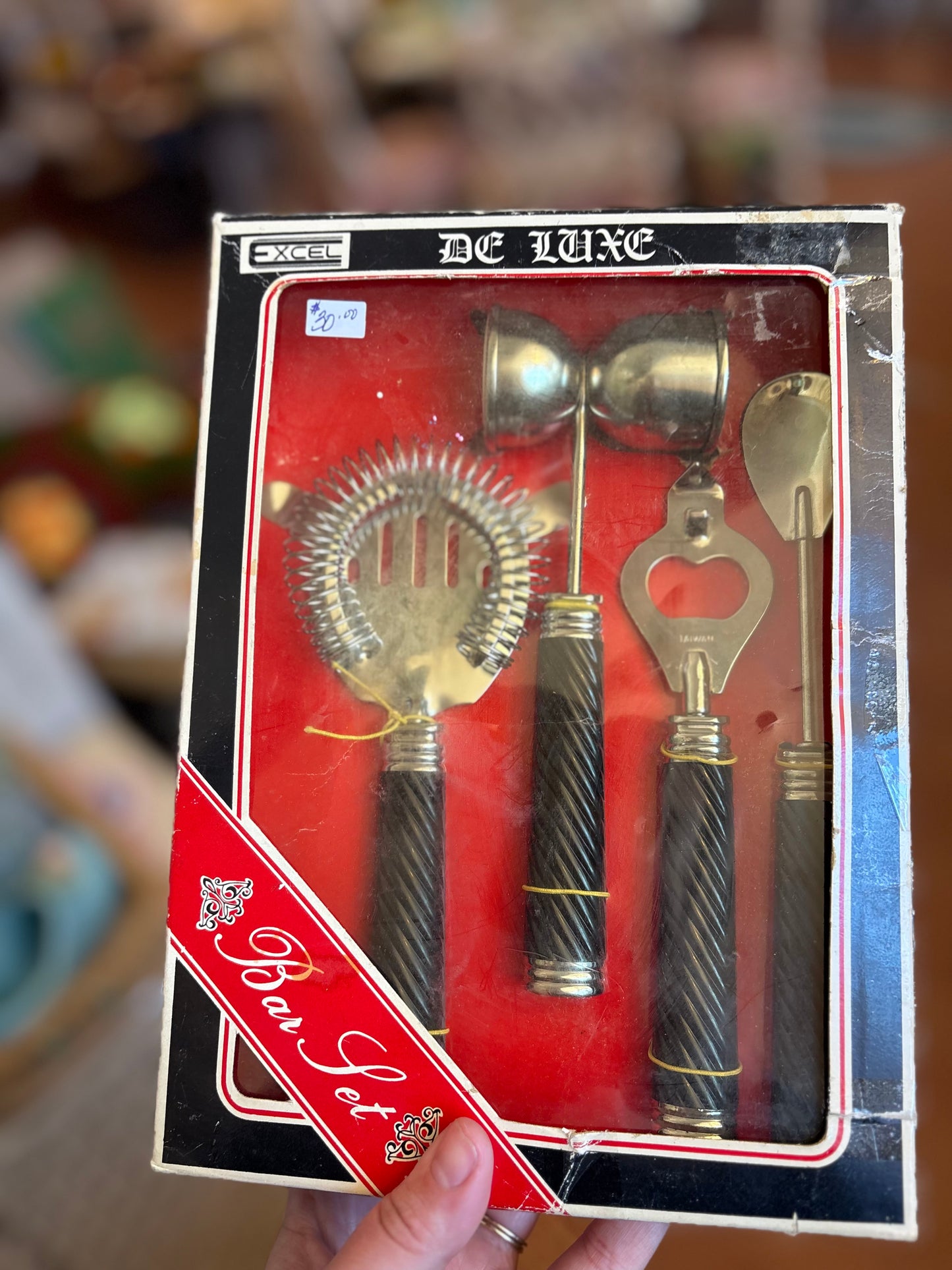 Vintage 4 Piece Bar Set