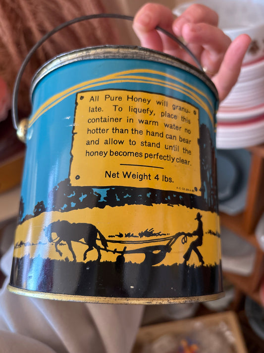 Large Pure Canadian Honey Vintage Tin