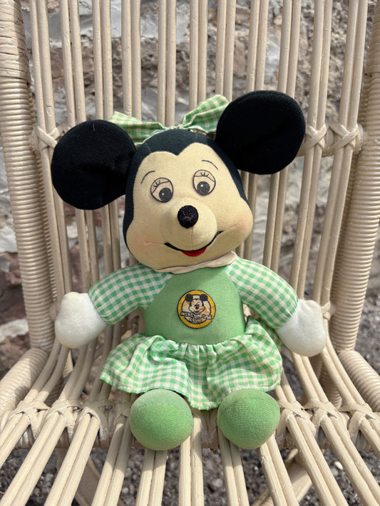 Vintage Knickerbocker Minnie Mickey Mouse Club Pull String Doll